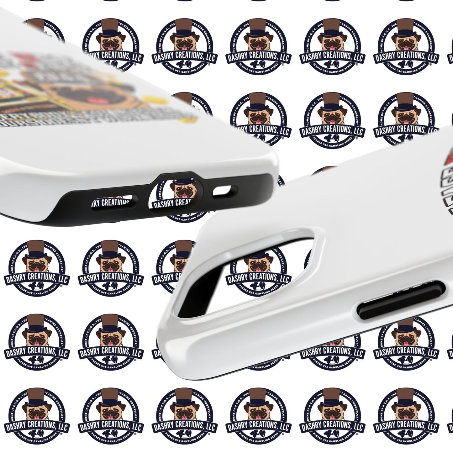 Slots “Everybody’s Got A System” Tan & White Backwards Baseball Cap Tough Phone Cases