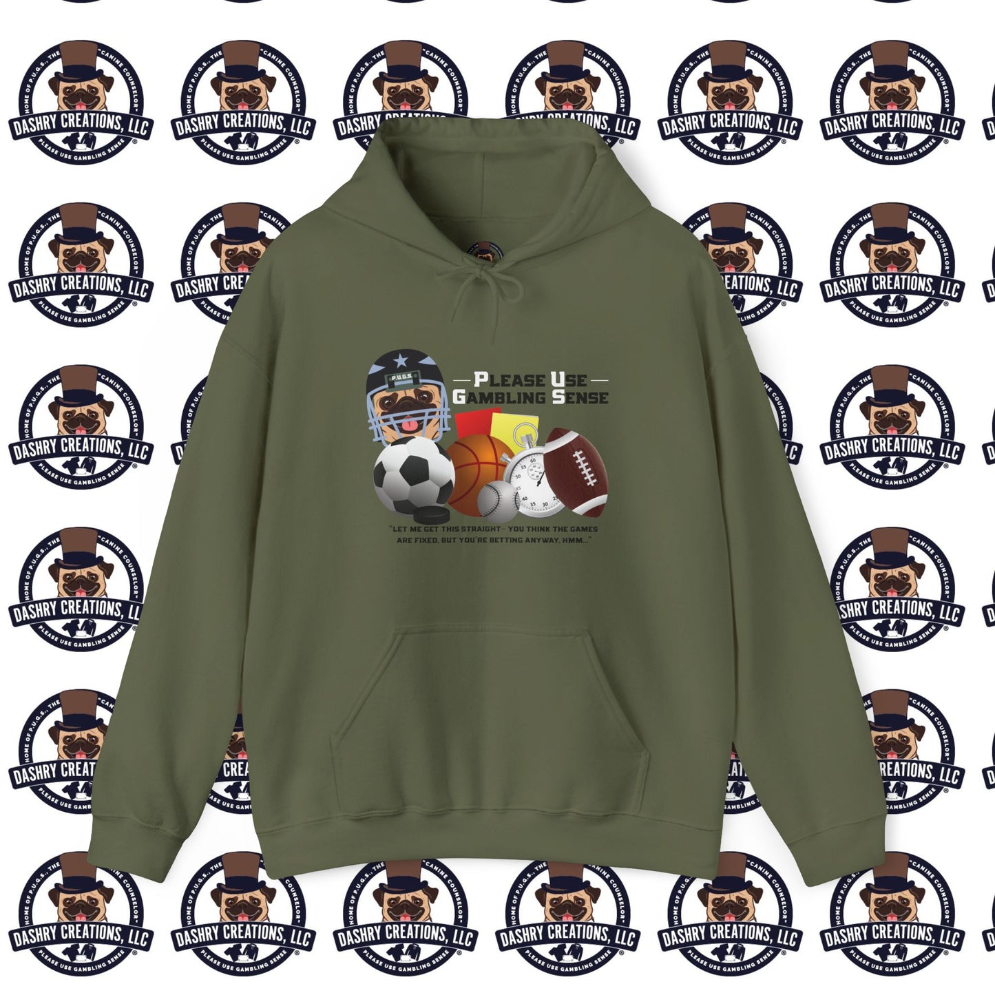 Sports Betting “Games Are Fixed” Helmet Unisex Heavy Blend™ Hooded Sweatshirt
