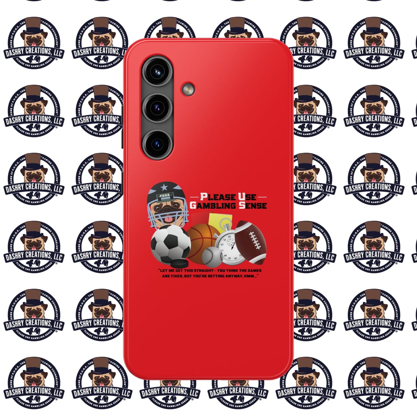Sports Betting “Games Are Fixed” Helmet Tough Phone Cases