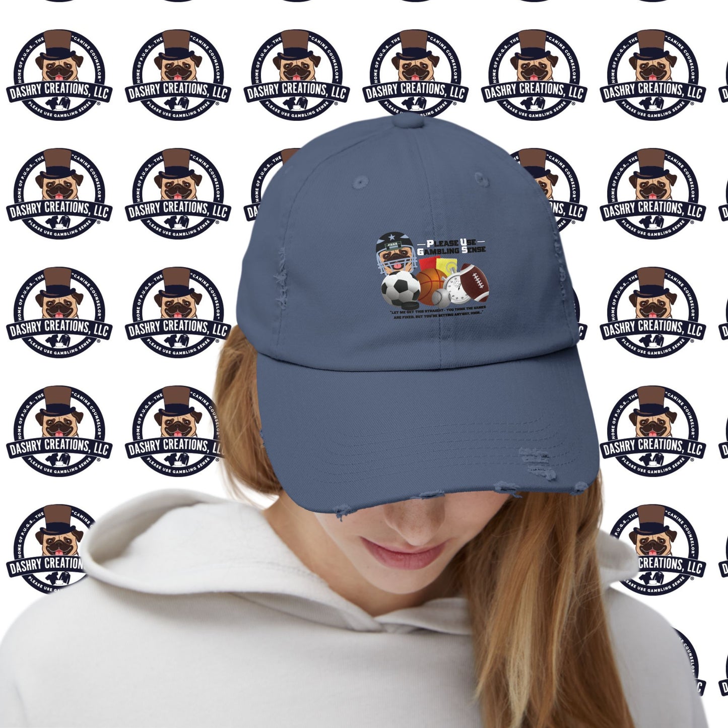 Sports Betting “Games Are Fixed” Helmet Unisex Distressed Cap