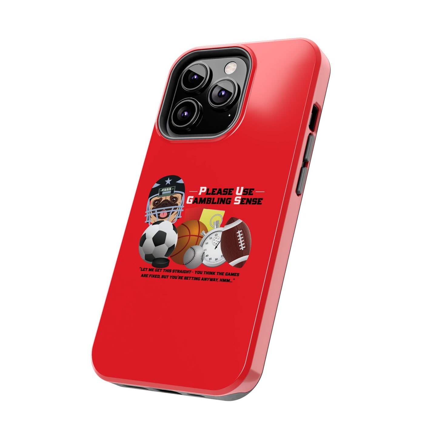 Sports Betting “Games Are Fixed” Helmet Tough Phone Cases