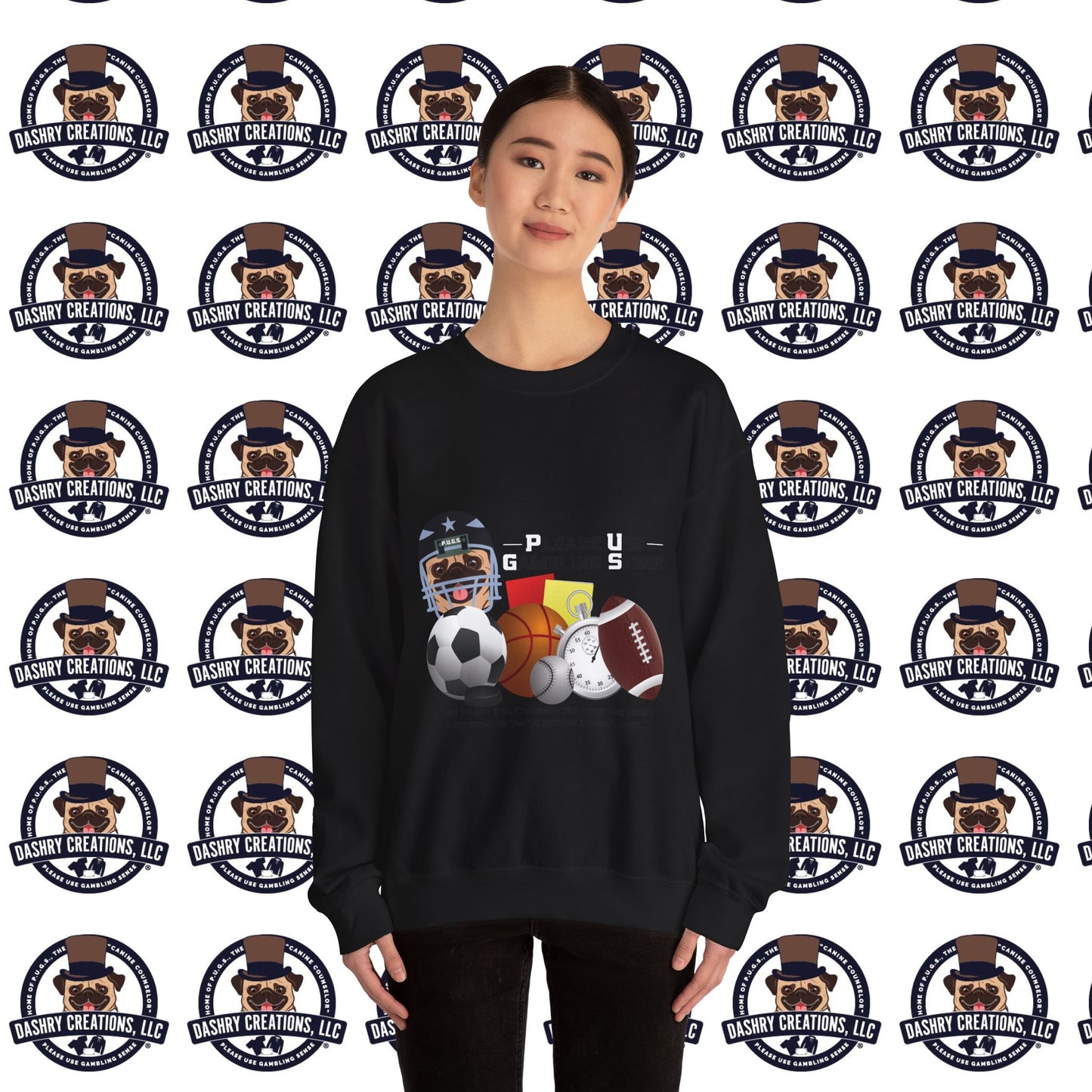 Sports Betting “Games Are Fixed” Helmet Unisex Heavy Blend™ Crewneck Sweatshirt