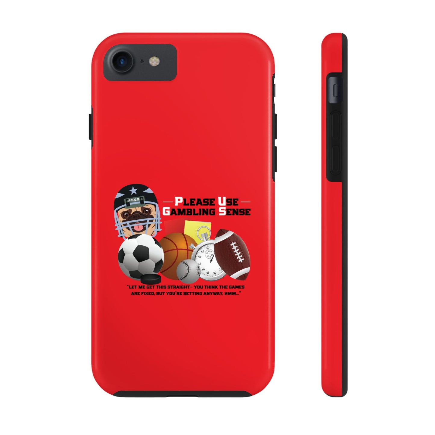 Sports Betting “Games Are Fixed” Helmet Tough Phone Cases