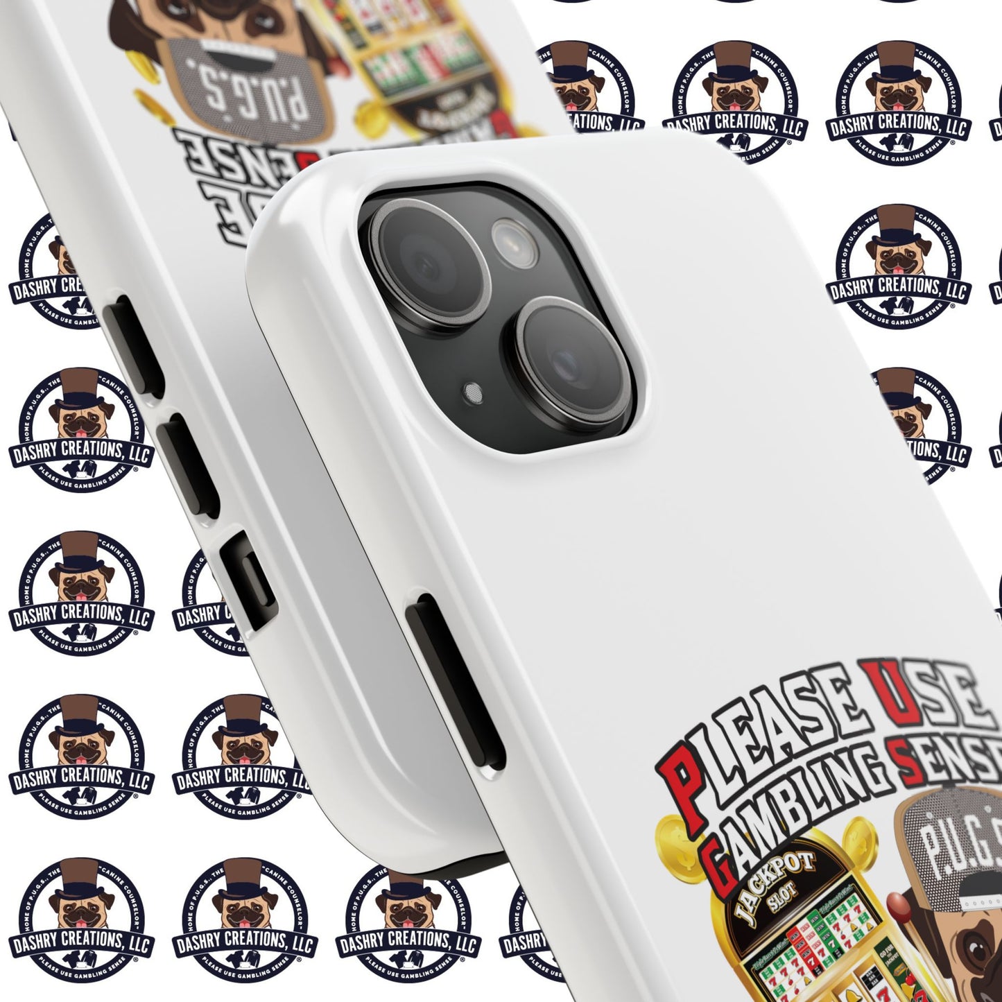 Slots “Everybody’s Got A System” Tan & White Backwards Baseball Cap Tough Phone Cases