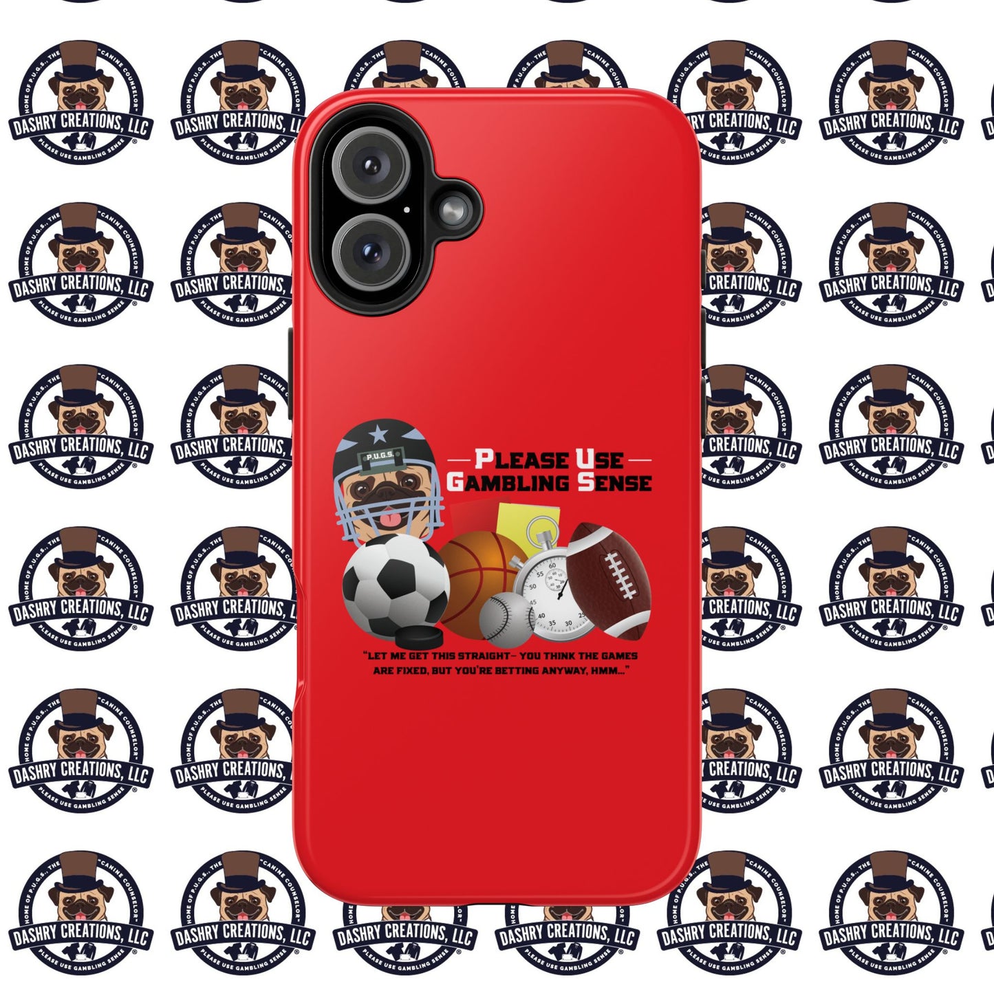Sports Betting “Games Are Fixed” Helmet Tough Phone Cases