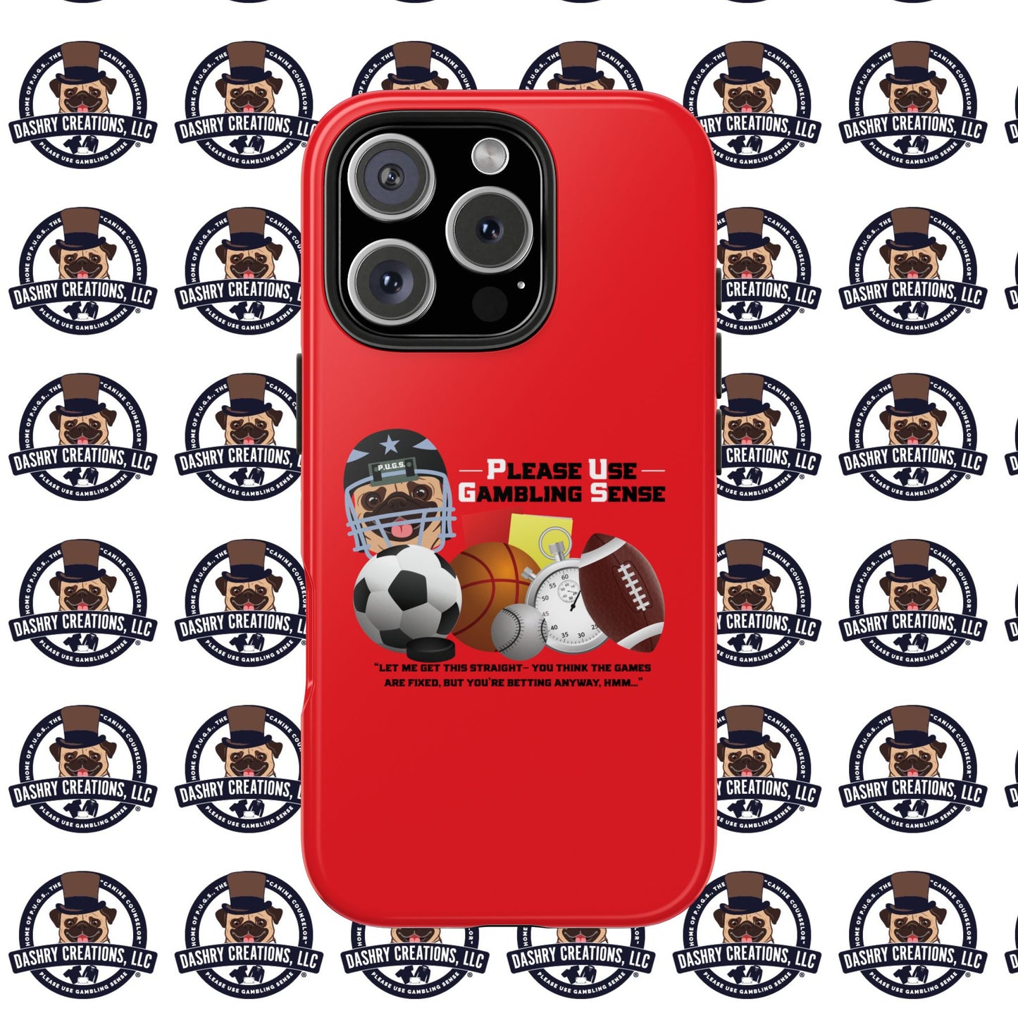 Sports Betting “Games Are Fixed” Helmet Tough Phone Cases
