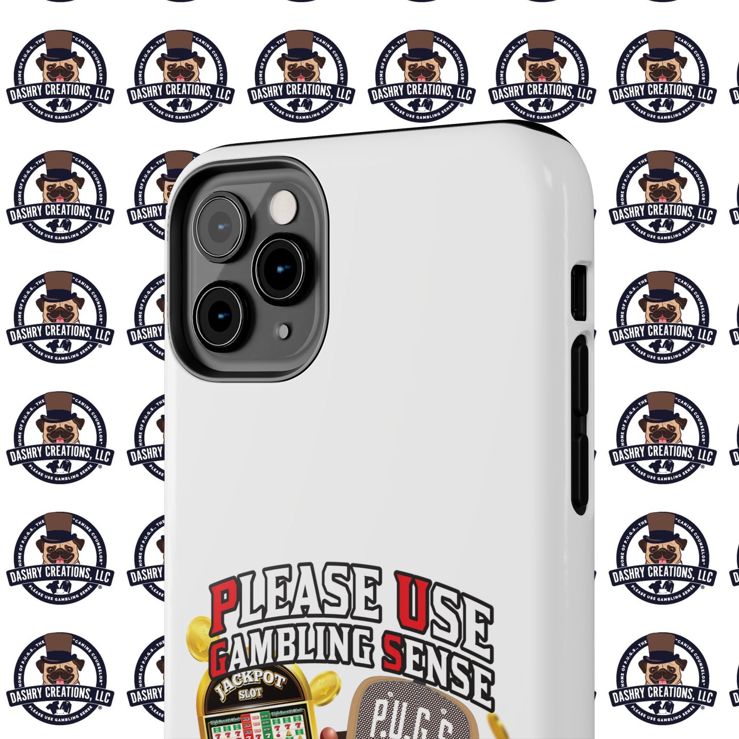 Slots “Everybody’s Got A System” Tan & White Backwards Baseball Cap Tough Phone Cases