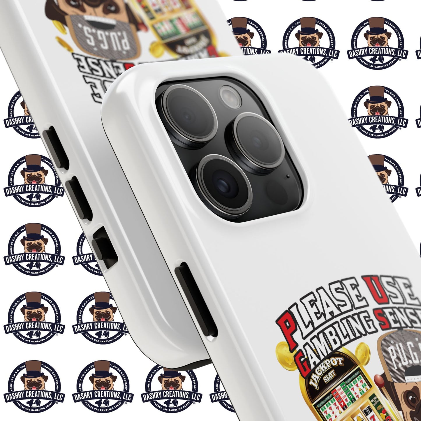 Slots “Everybody’s Got A System” Tan & White Backwards Baseball Cap Tough Phone Cases