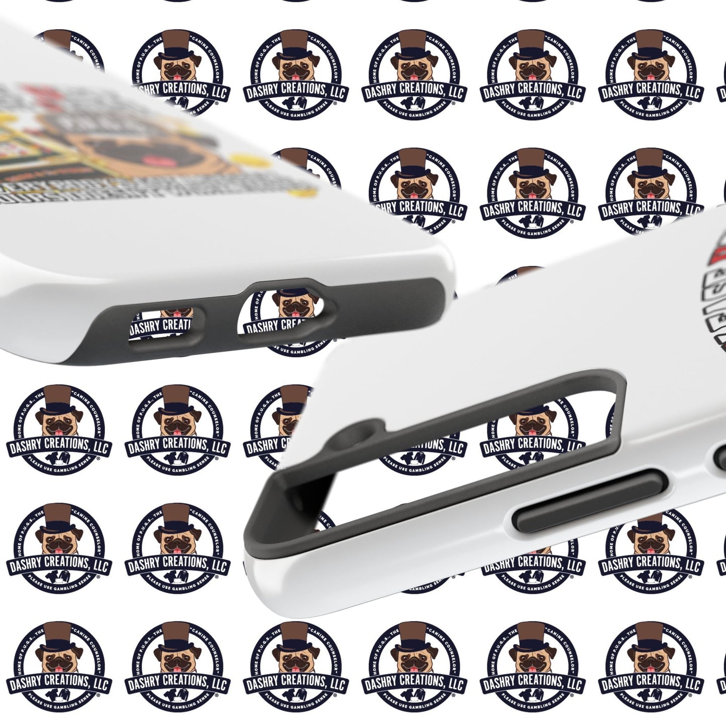 Slots “Everybody’s Got A System” Tan & White Backwards Baseball Cap Tough Phone Cases