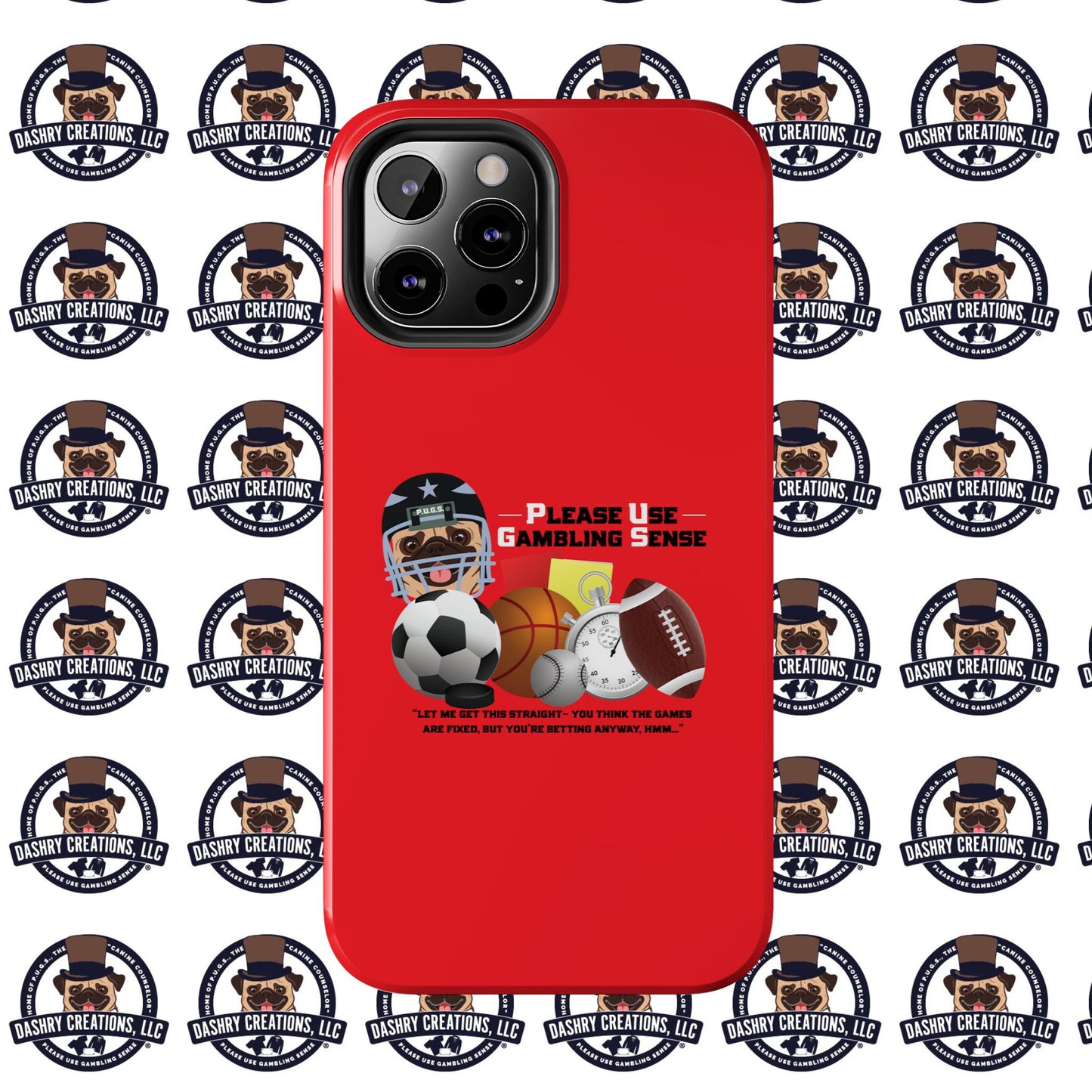 Sports Betting “Games Are Fixed” Helmet Tough Phone Cases