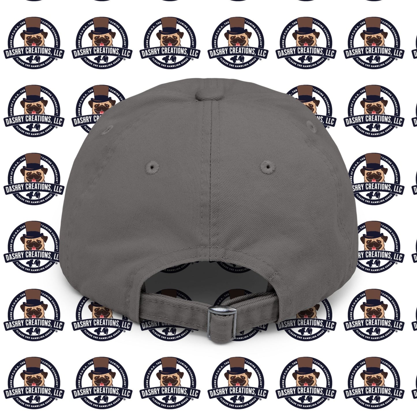 Slots “Everybody’s Got A System” Tan & White Backwards Baseball Cap Unisex Distressed Cap