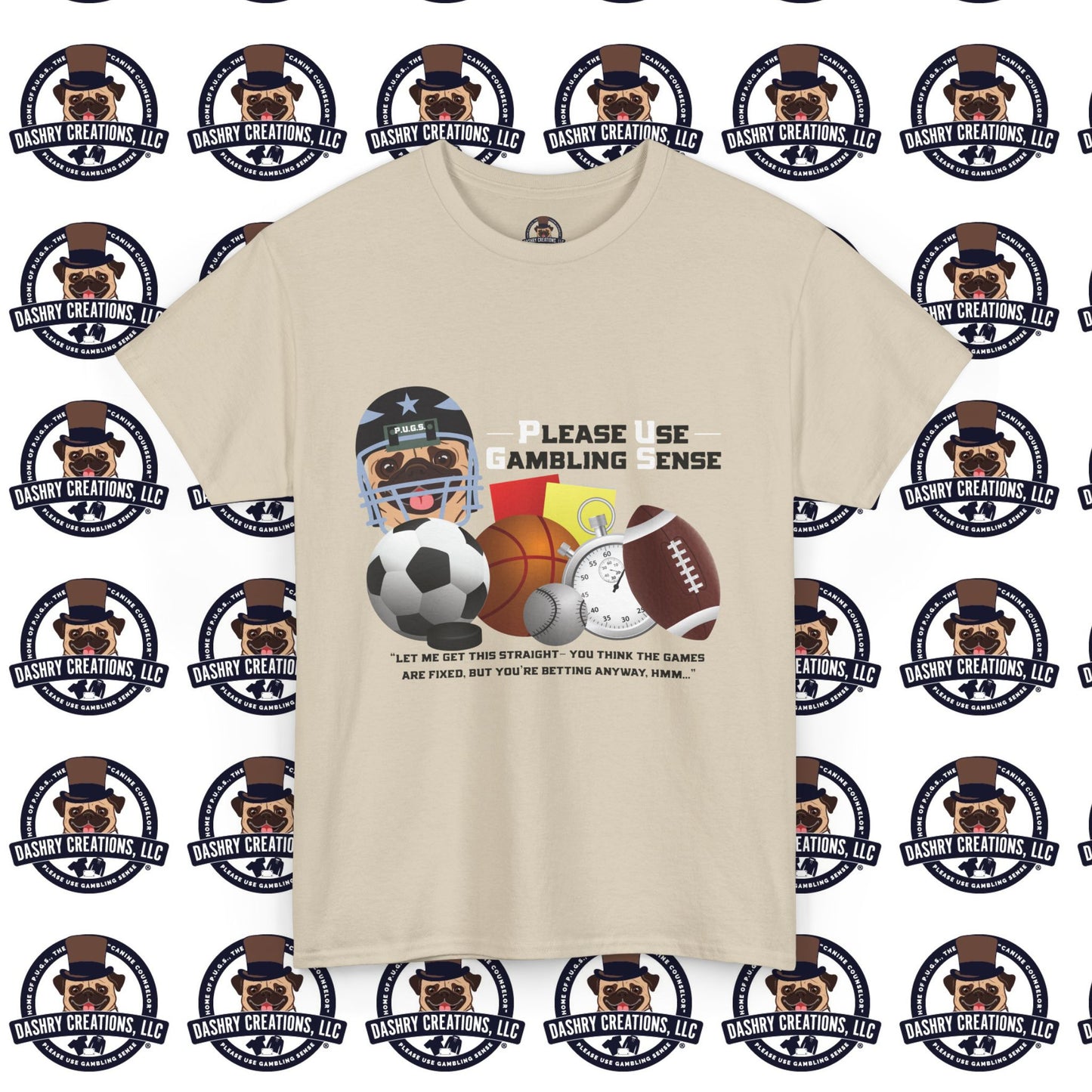 Sports Betting “Games Are Fixed” Helmet Unisex Heavy Cotton Tee