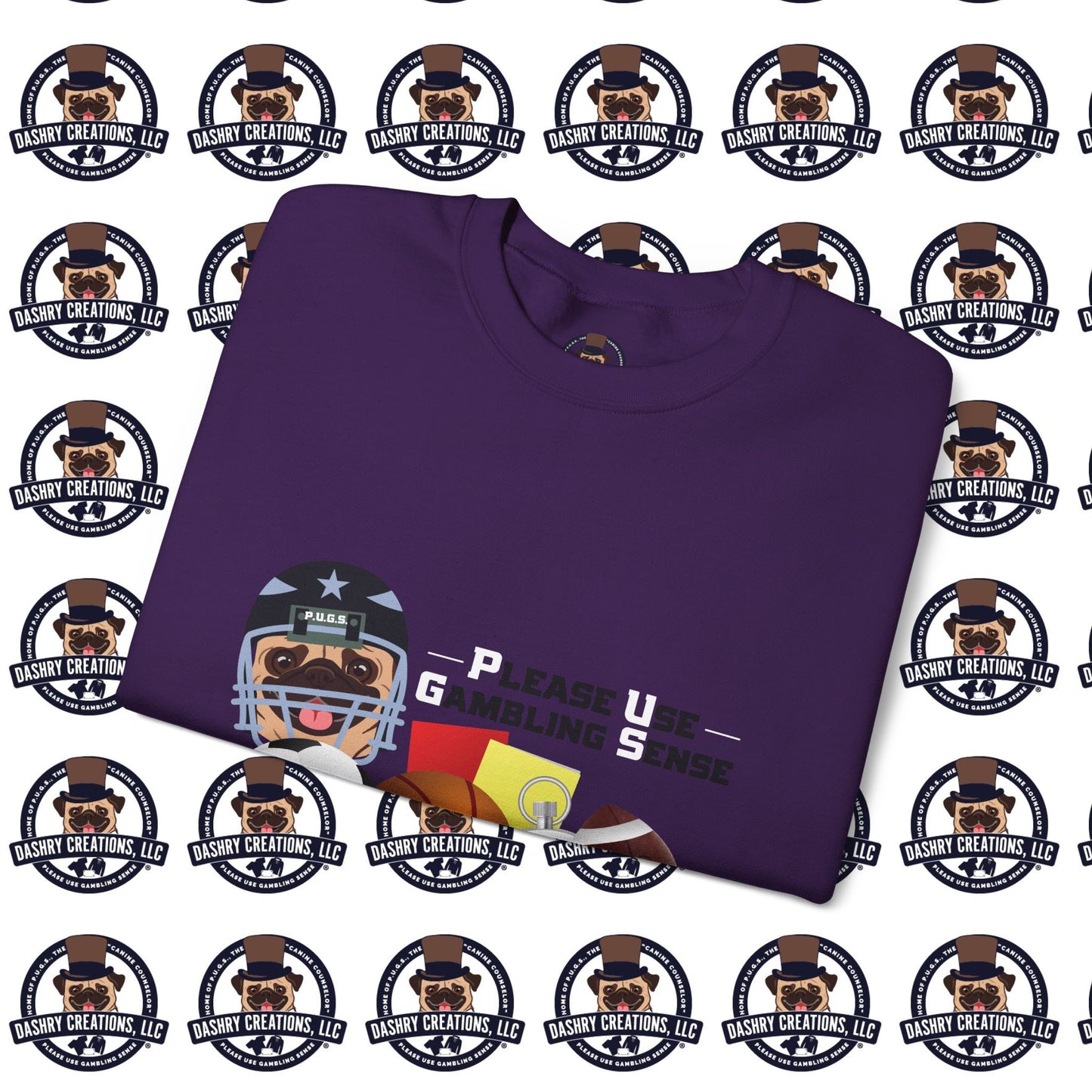 Sports Betting “Games Are Fixed” Helmet Unisex Heavy Blend™ Crewneck Sweatshirt