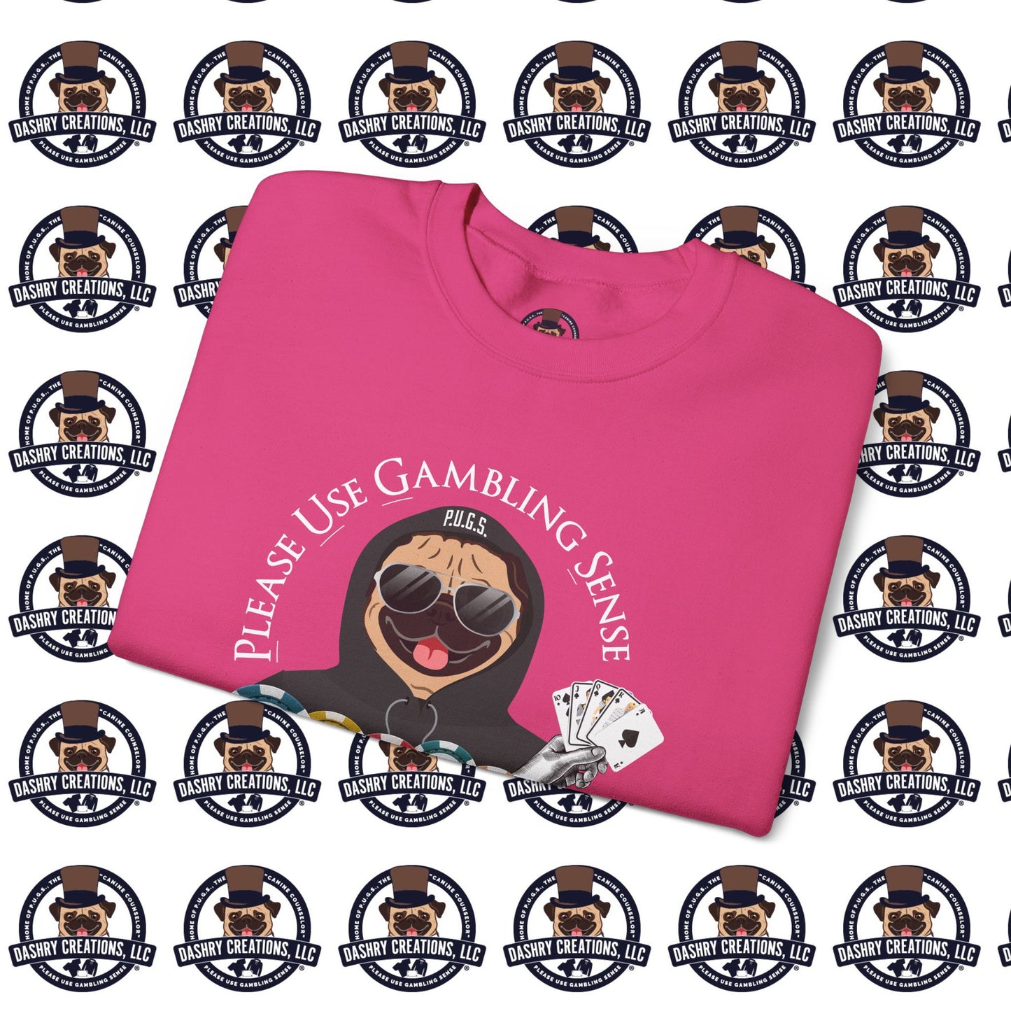 Poker “Win Early Leave” Early Black Hoodie Unisex Heavy Blend™ Crewneck Sweatshirt