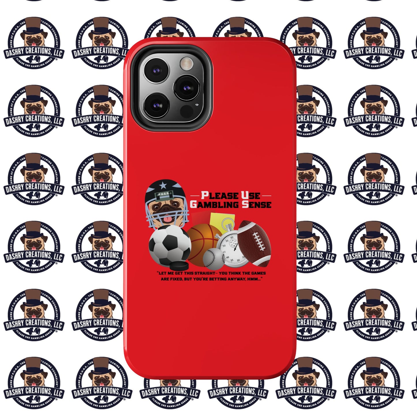 Sports Betting “Games Are Fixed” Helmet Tough Phone Cases