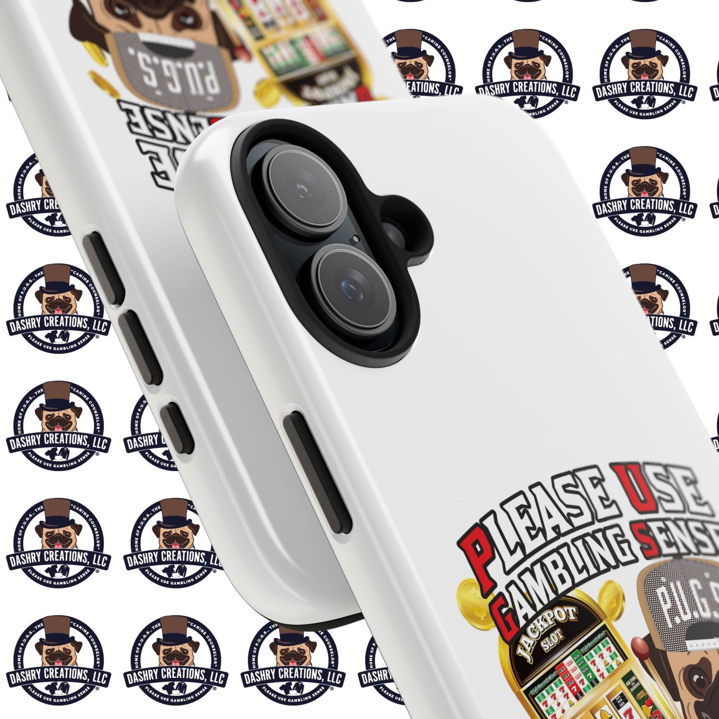 Slots “Everybody’s Got A System” Tan & White Backwards Baseball Cap Tough Phone Cases