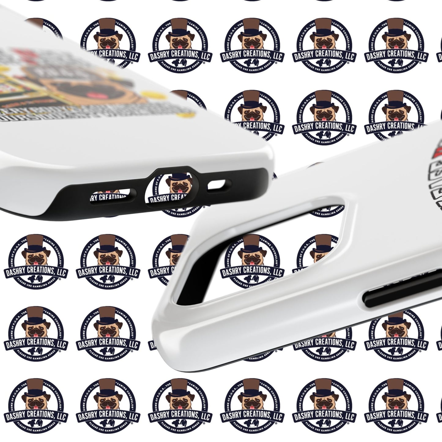 Slots “Everybody’s Got A System” Tan & White Backwards Baseball Cap Tough Phone Cases