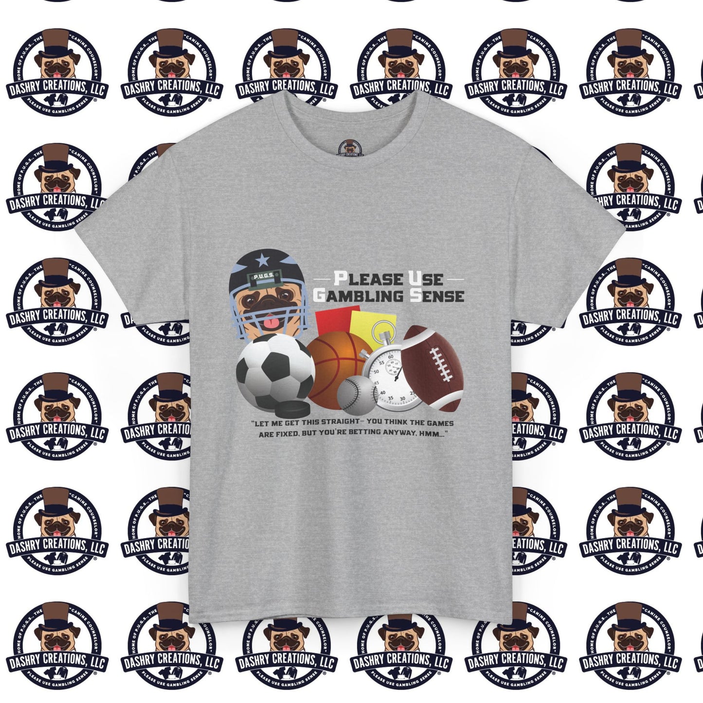 Sports Betting “Games Are Fixed” Helmet Unisex Heavy Cotton Tee