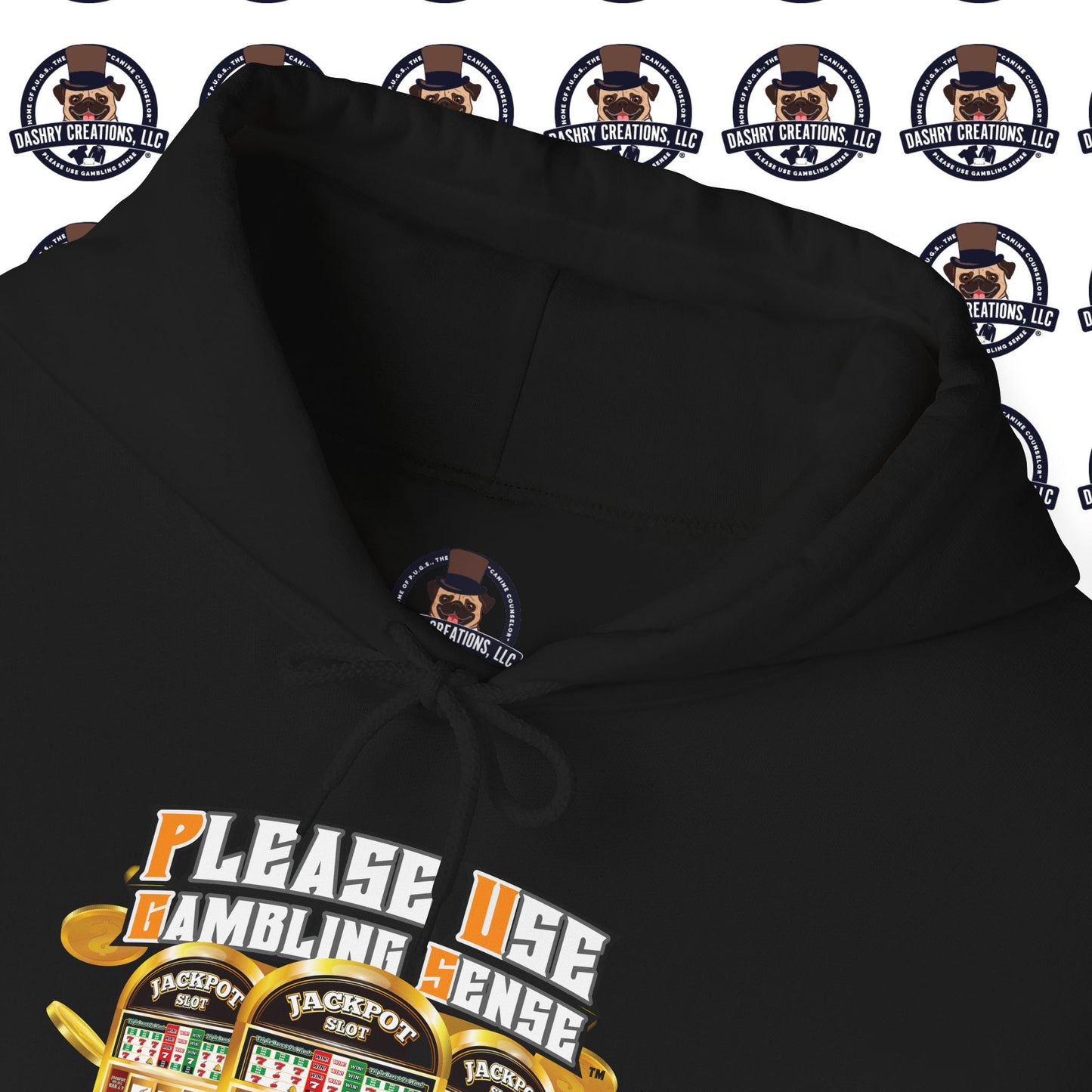 Slots “Everybody’s Got A System” Orange Wool Cap Unisex Heavy Blend™ Hooded Sweatshirt
