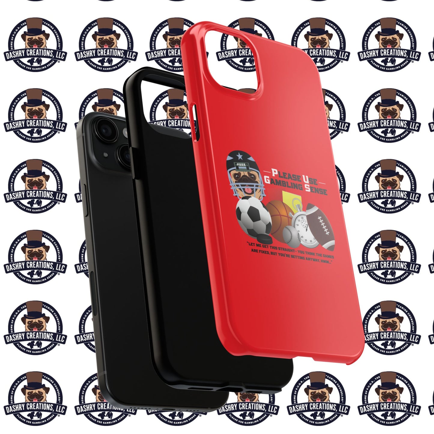 Sports Betting “Games Are Fixed” Helmet Tough Phone Cases