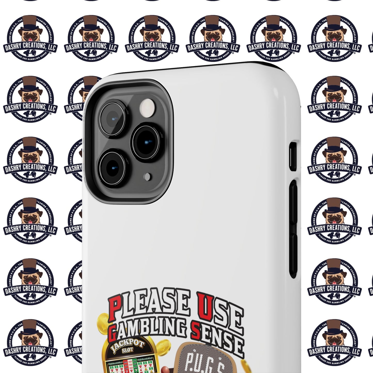 Slots “Everybody’s Got A System” Tan & White Backwards Baseball Cap Tough Phone Cases