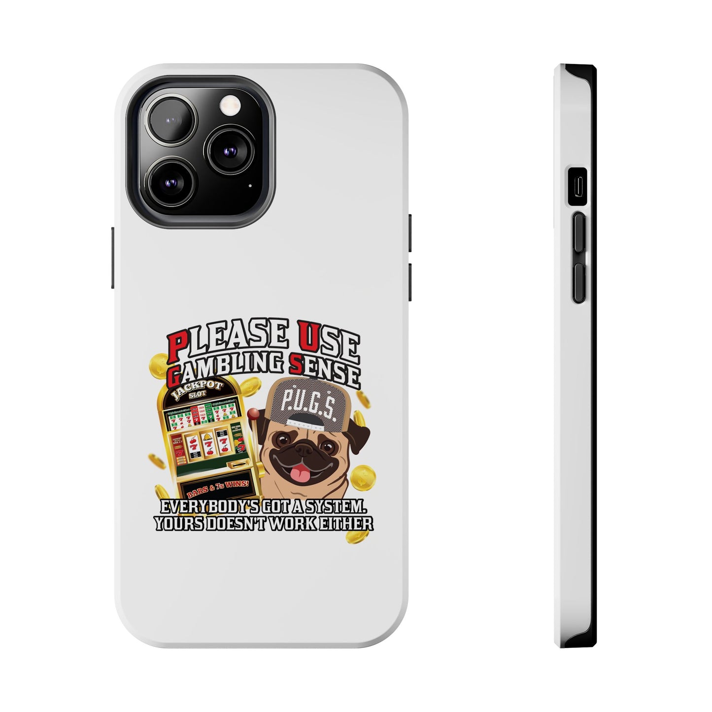 Slots “Everybody’s Got A System” Tan & White Backwards Baseball Cap Tough Phone Cases