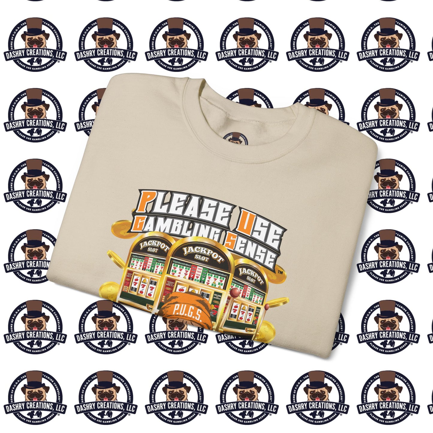 Slots “Everybody’s Got A System” Orange Wool Cap Unisex Heavy Blend™ Crewneck Sweatshirt