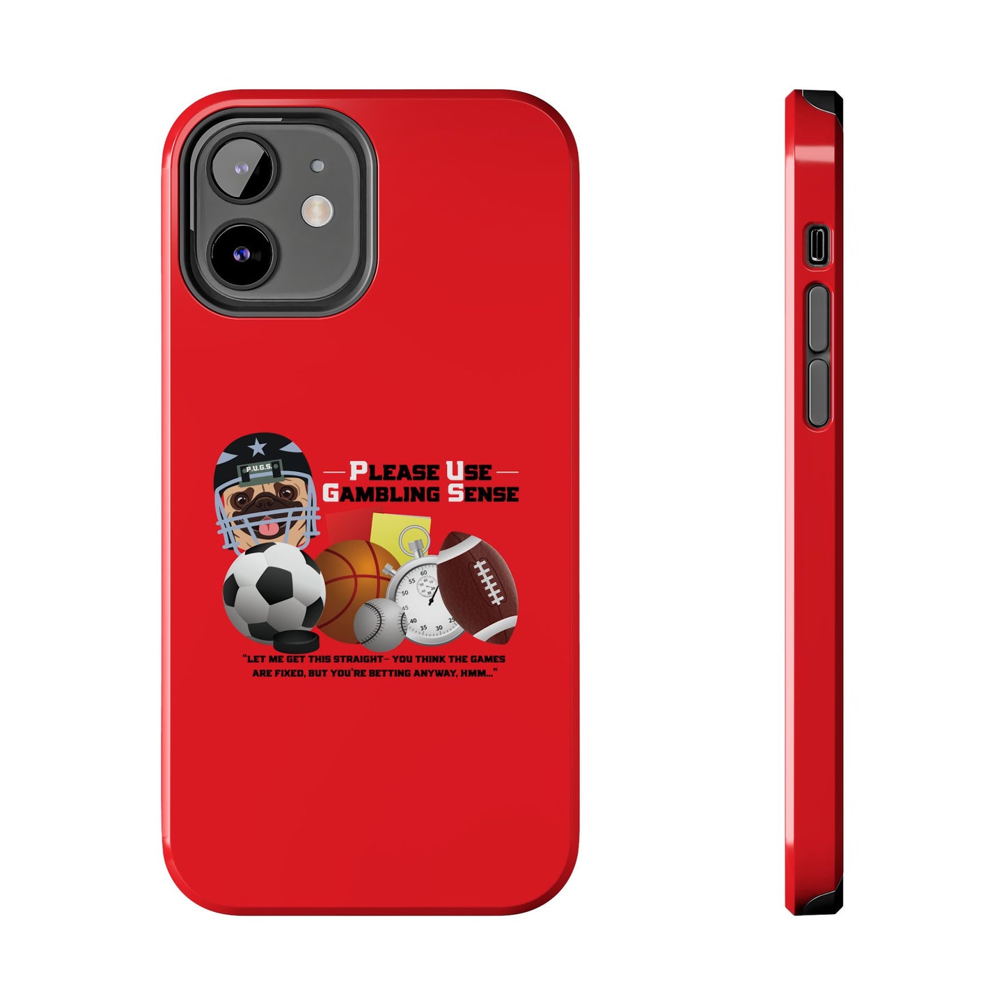 Sports Betting “Games Are Fixed” Helmet Tough Phone Cases