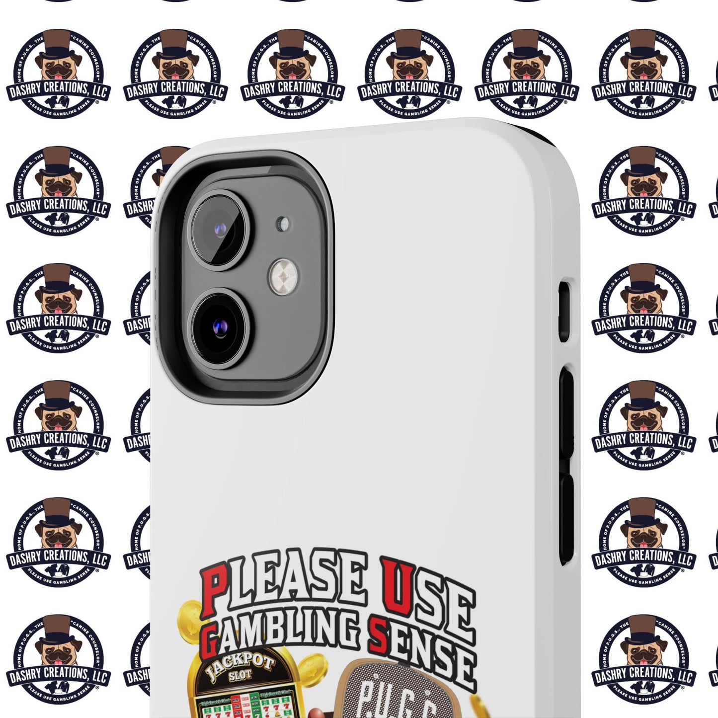 Slots “Everybody’s Got A System” Tan & White Backwards Baseball Cap Tough Phone Cases