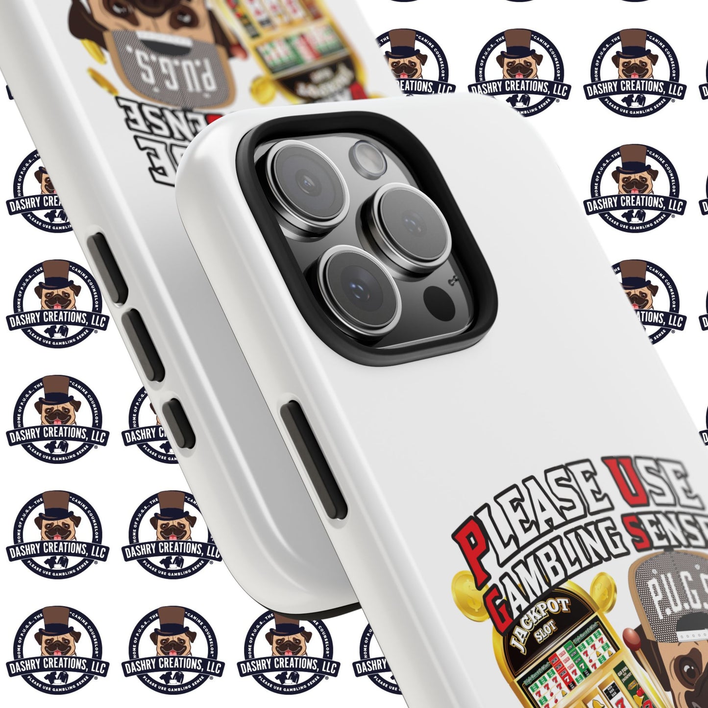 Slots “Everybody’s Got A System” Tan & White Backwards Baseball Cap Tough Phone Cases