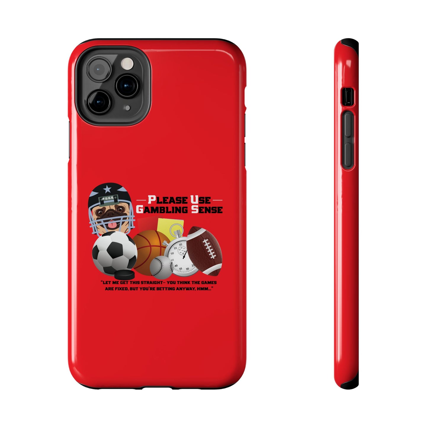 Sports Betting “Games Are Fixed” Helmet Tough Phone Cases