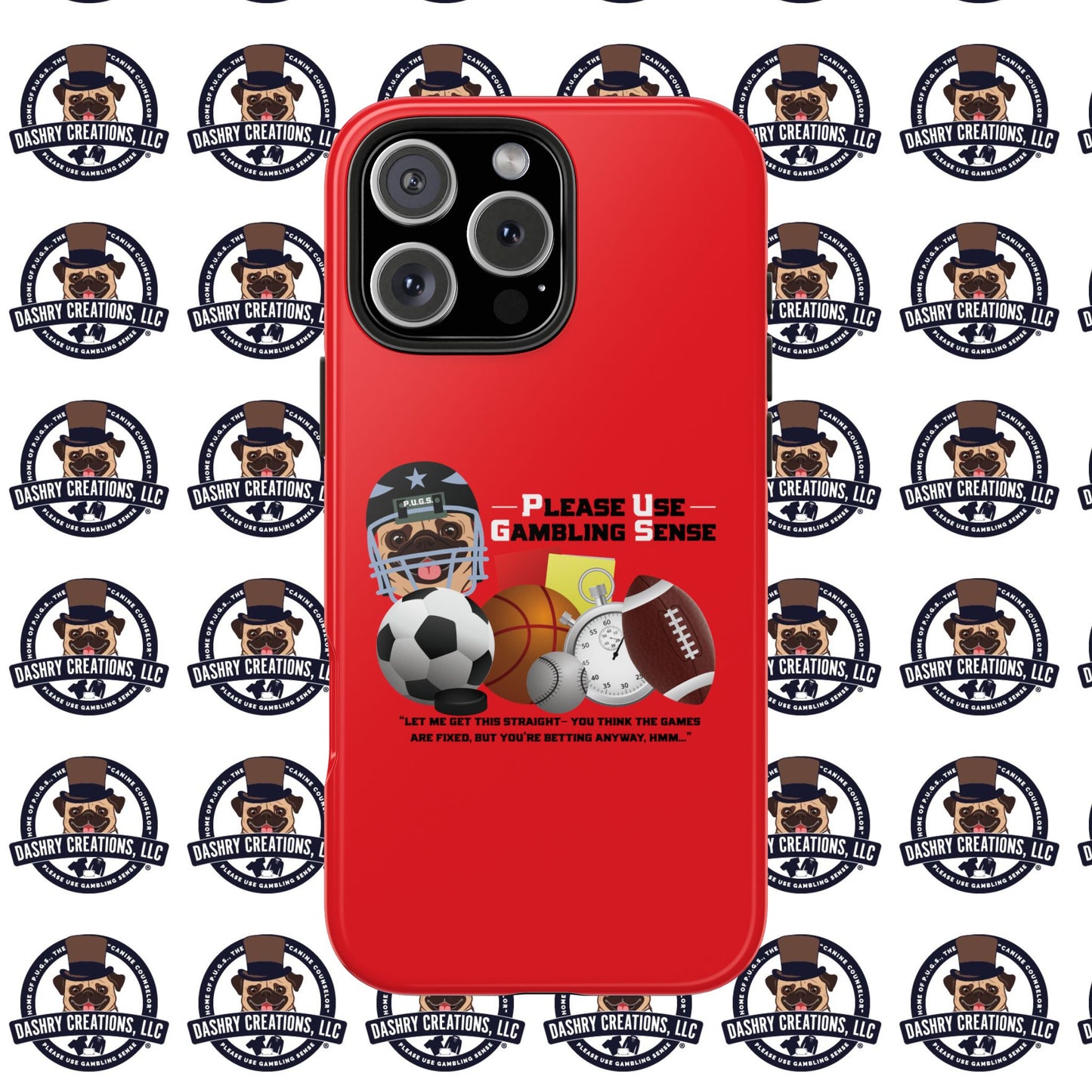 Sports Betting “Games Are Fixed” Helmet Tough Phone Cases