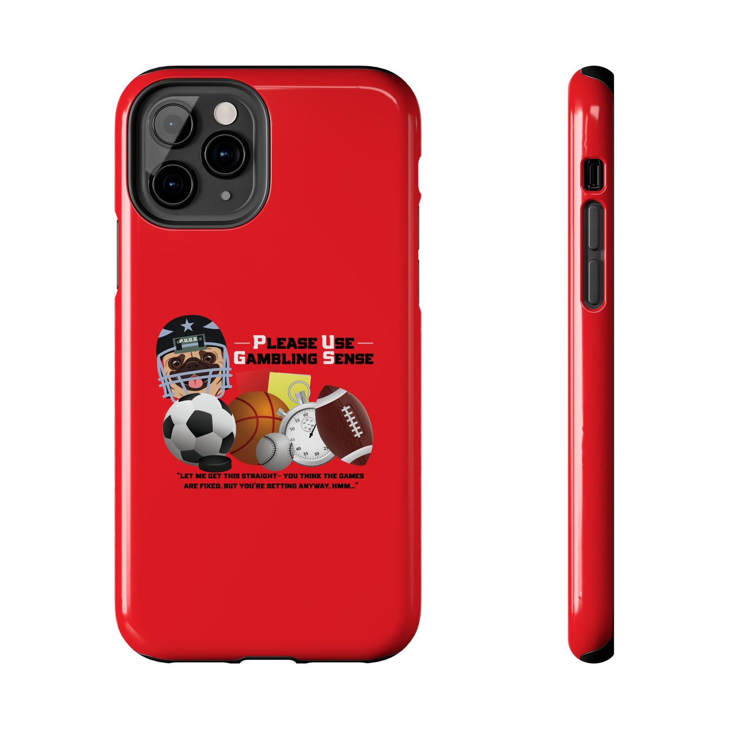Sports Betting “Games Are Fixed” Helmet Tough Phone Cases