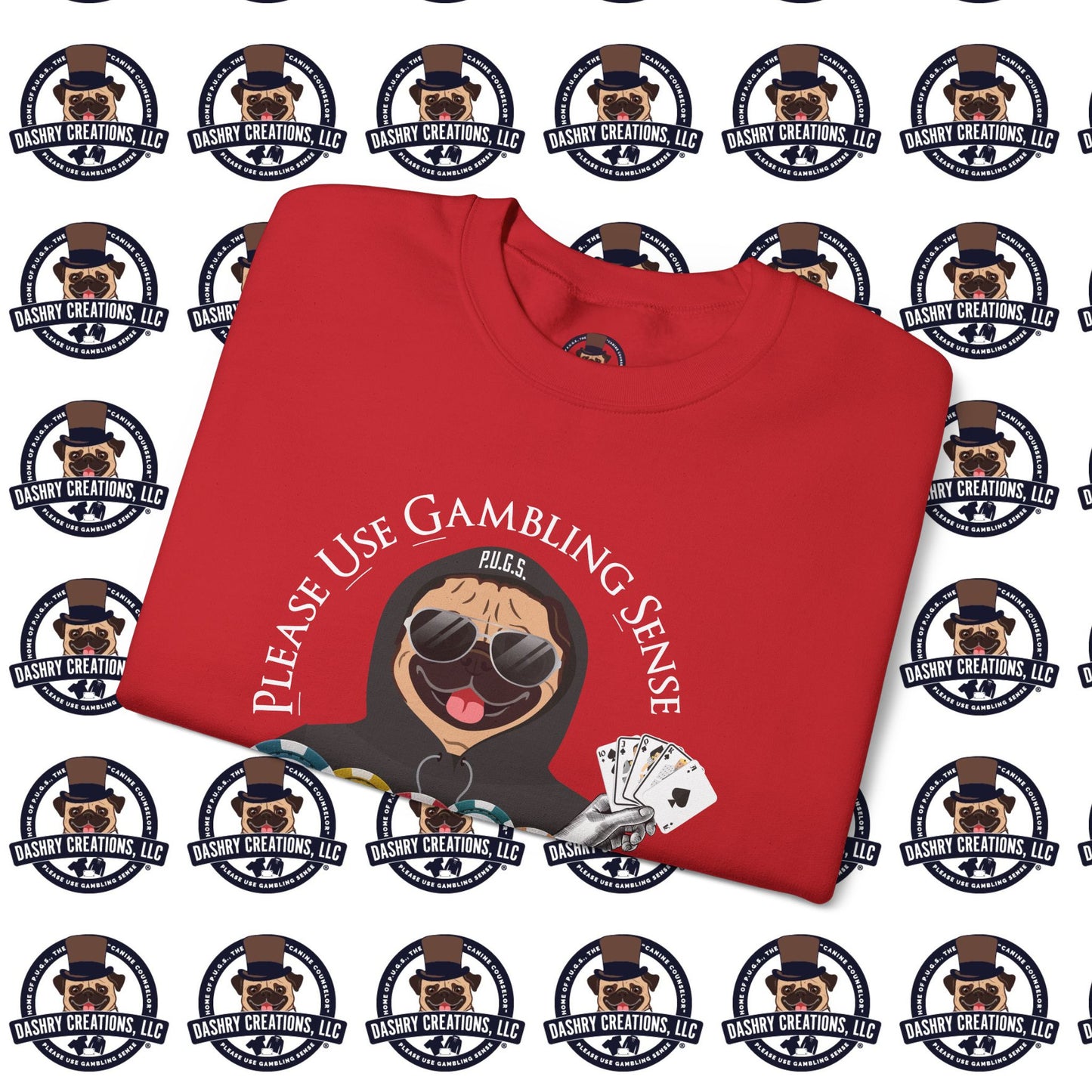 Poker “Win Early Leave” Early Black Hoodie Unisex Heavy Blend™ Crewneck Sweatshirt