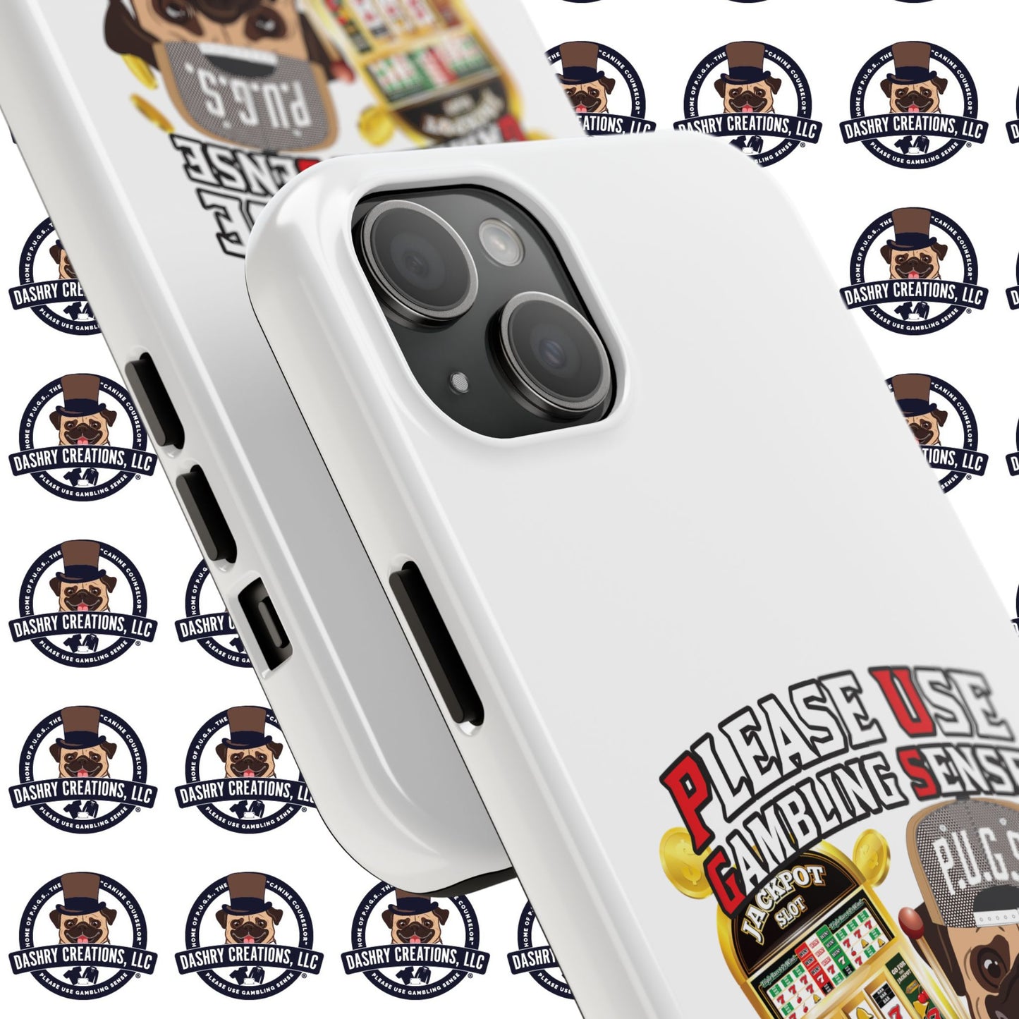 Slots “Everybody’s Got A System” Tan & White Backwards Baseball Cap Tough Phone Cases