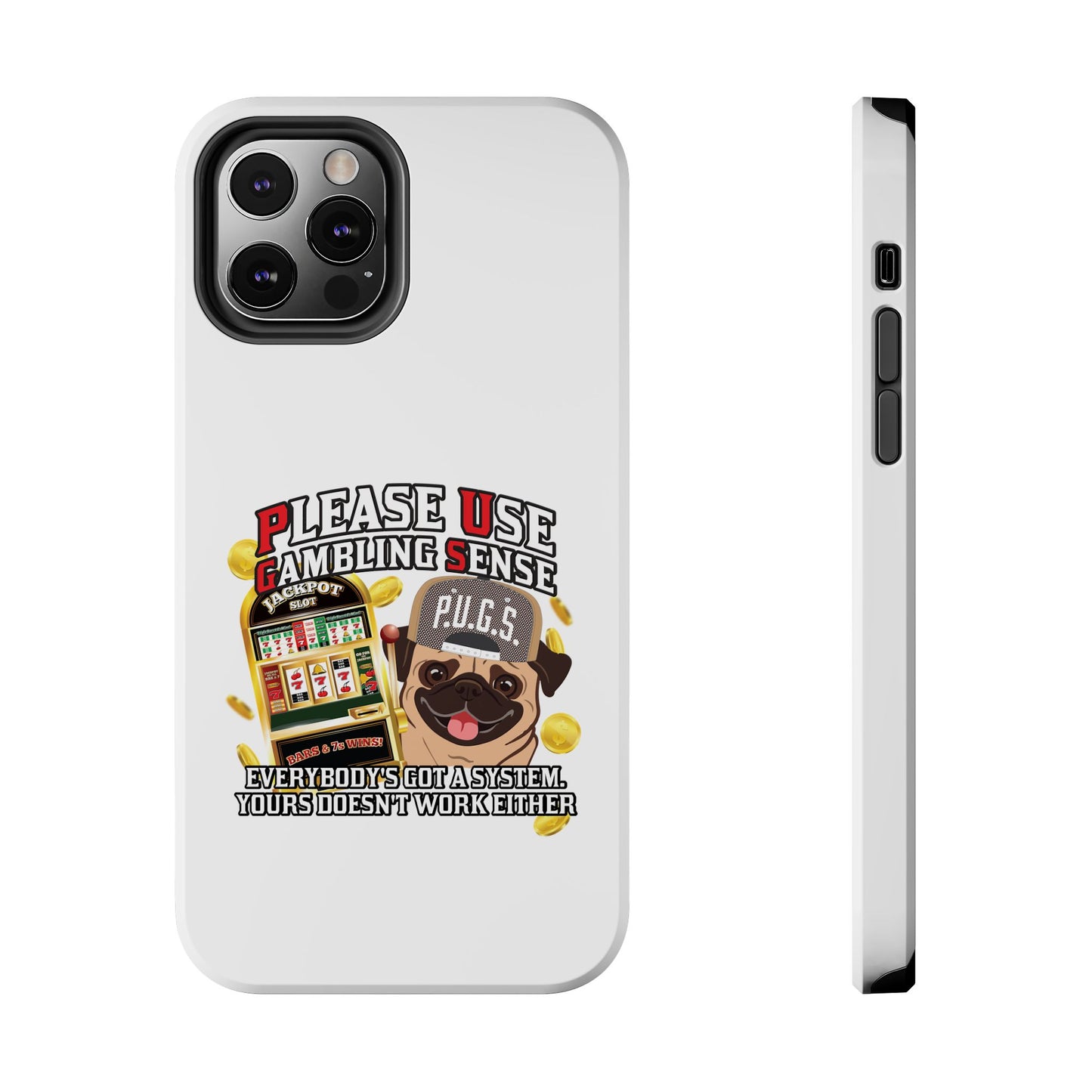 Slots “Everybody’s Got A System” Tan & White Backwards Baseball Cap Tough Phone Cases