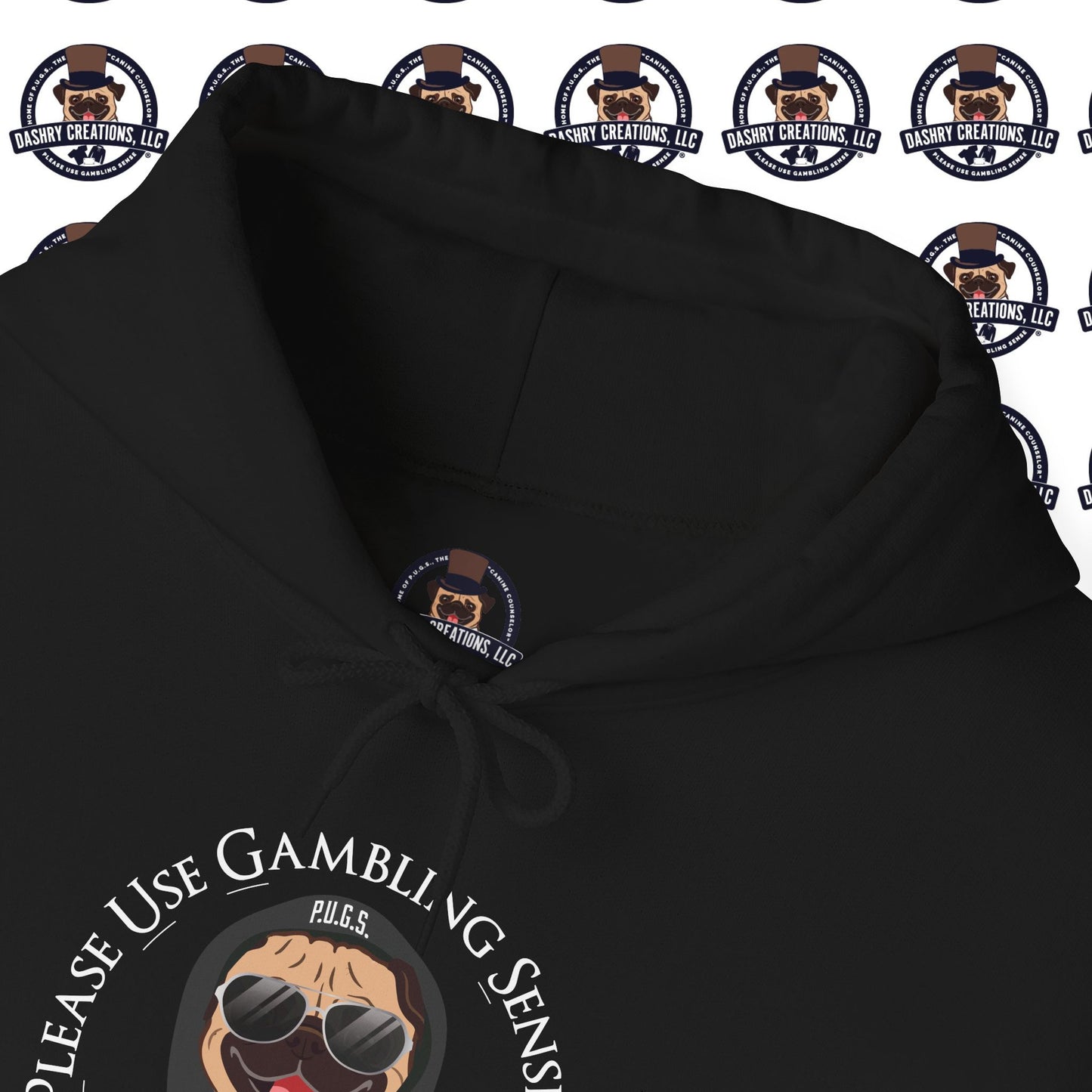 Poker “Win Early Leave” Early Black Hoodie Unisex Heavy Blend™ Hooded Sweatshirt