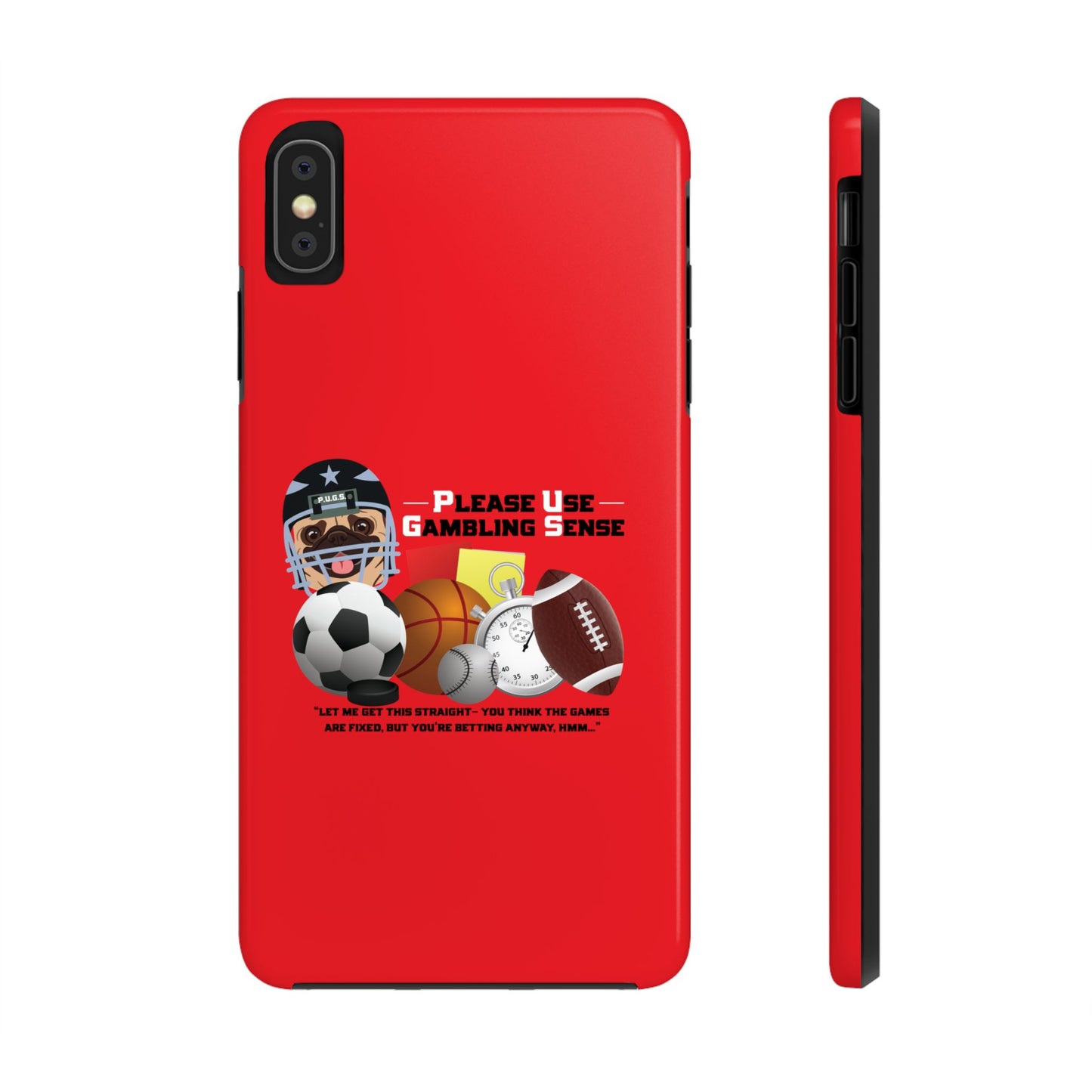 Sports Betting “Games Are Fixed” Helmet Tough Phone Cases
