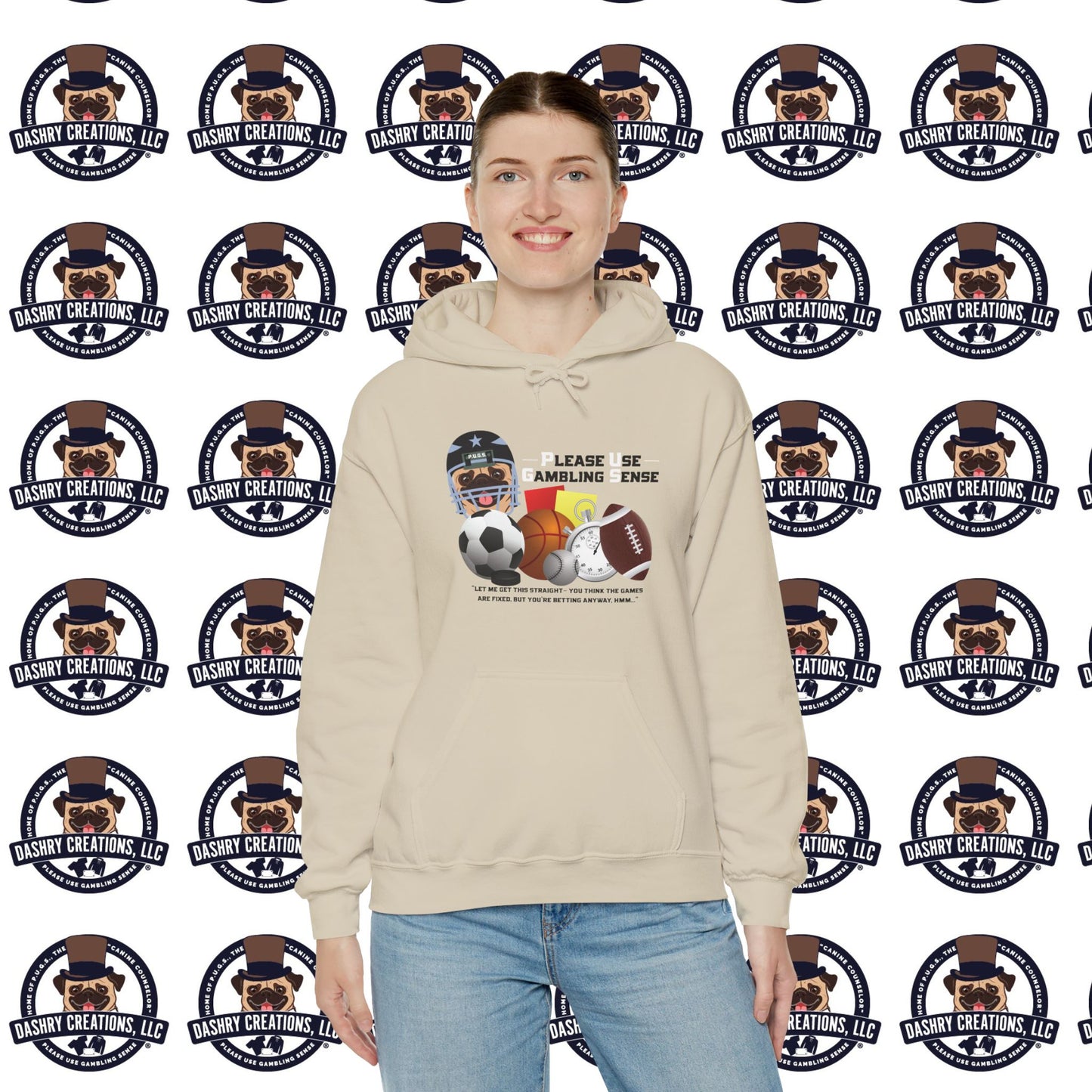 Sports Betting “Games Are Fixed” Helmet Unisex Heavy Blend™ Hooded Sweatshirt