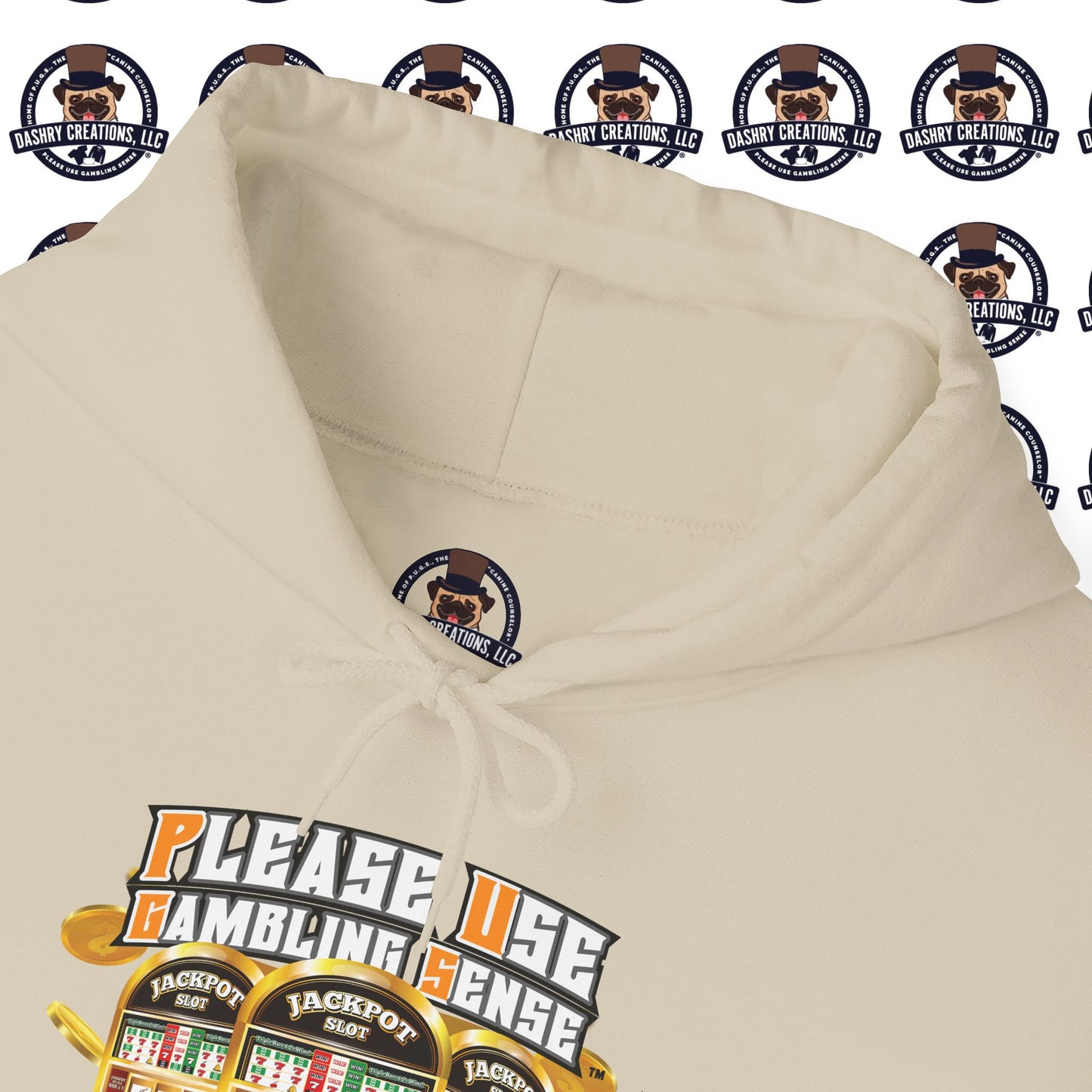 Slots “Everybody’s Got A System” Orange Wool Cap Unisex Heavy Blend™ Hooded Sweatshirt
