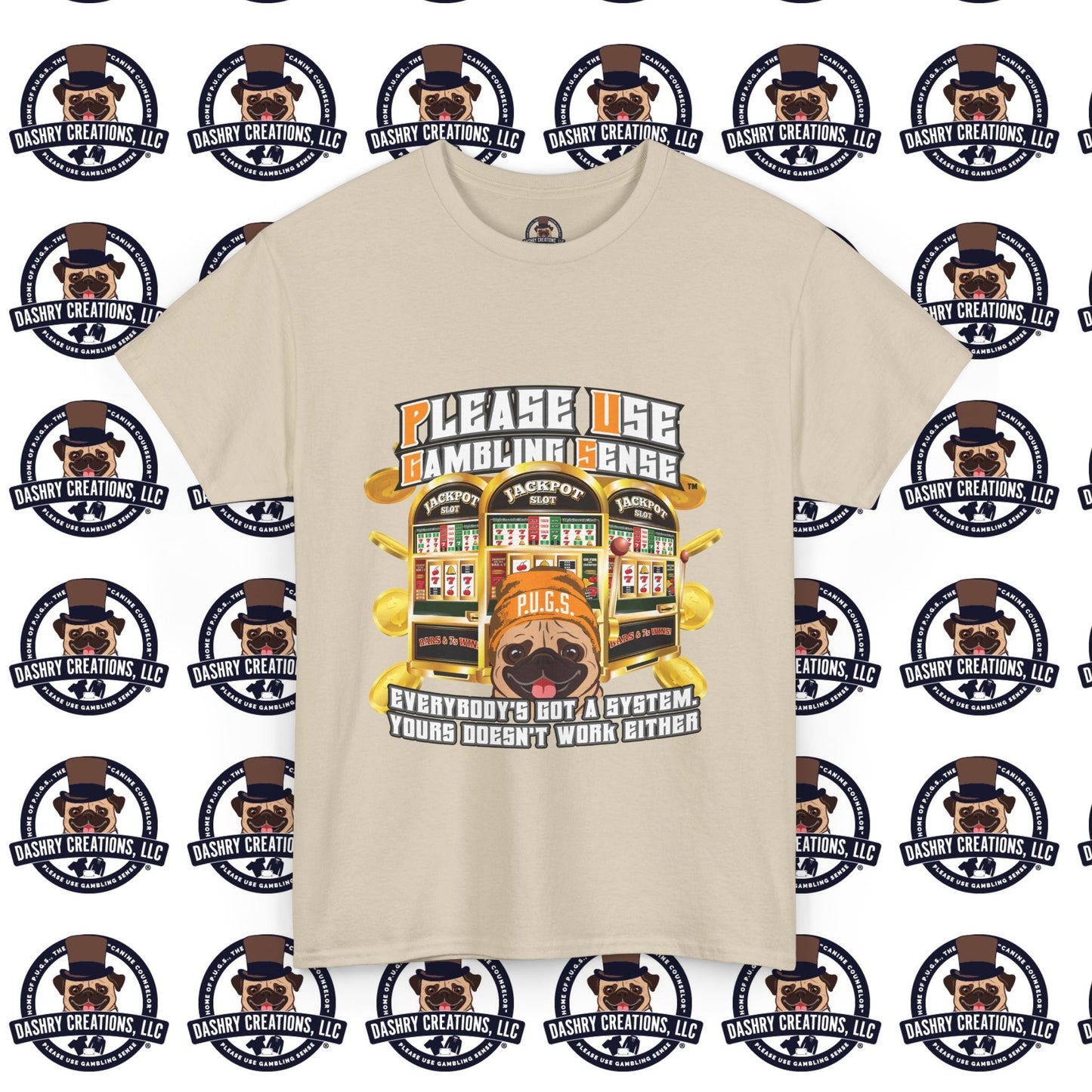 Slots “Everybody’s Got A System” Orange Wool Cap Unisex Heavy Cotton Tee