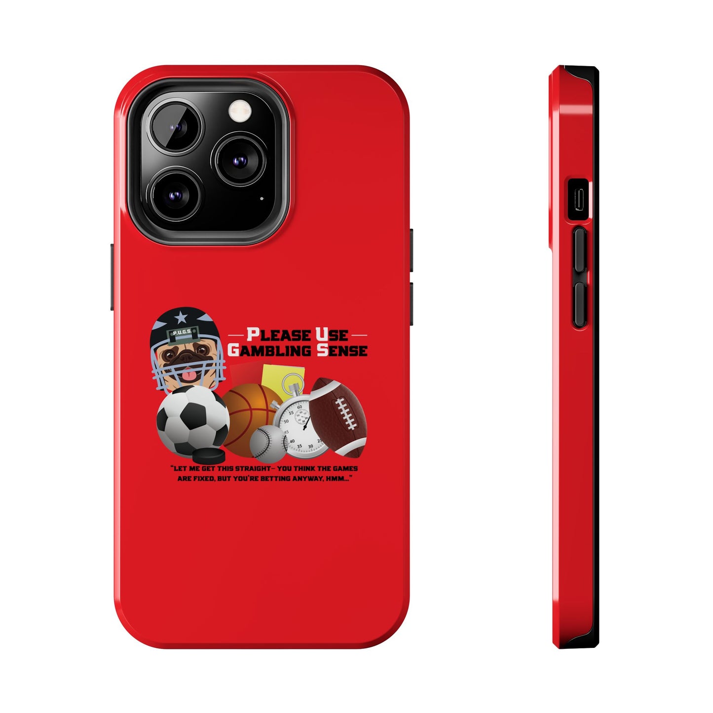Sports Betting “Games Are Fixed” Helmet Tough Phone Cases