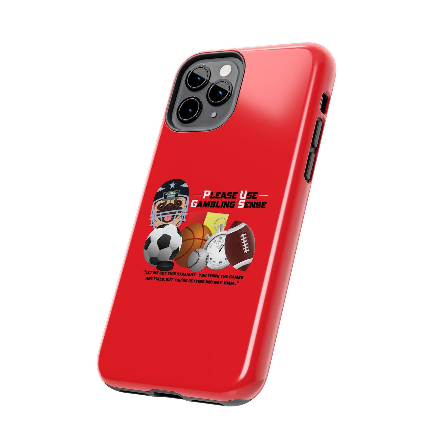 Sports Betting “Games Are Fixed” Helmet Tough Phone Cases