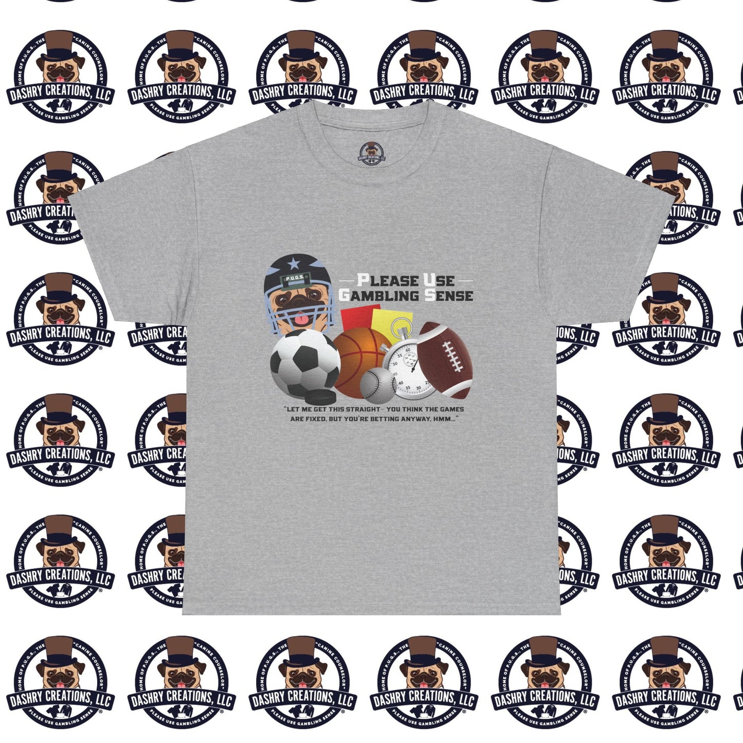 Sports Betting “Games Are Fixed” Helmet Unisex Heavy Cotton Tee