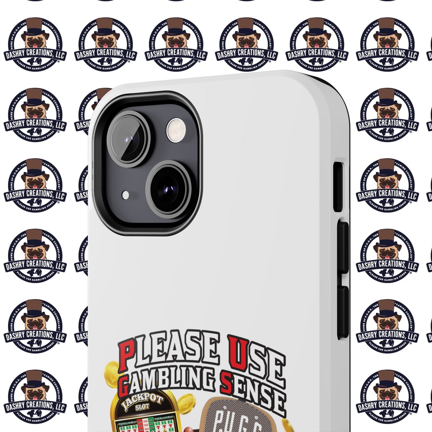 Slots “Everybody’s Got A System” Tan & White Backwards Baseball Cap Tough Phone Cases