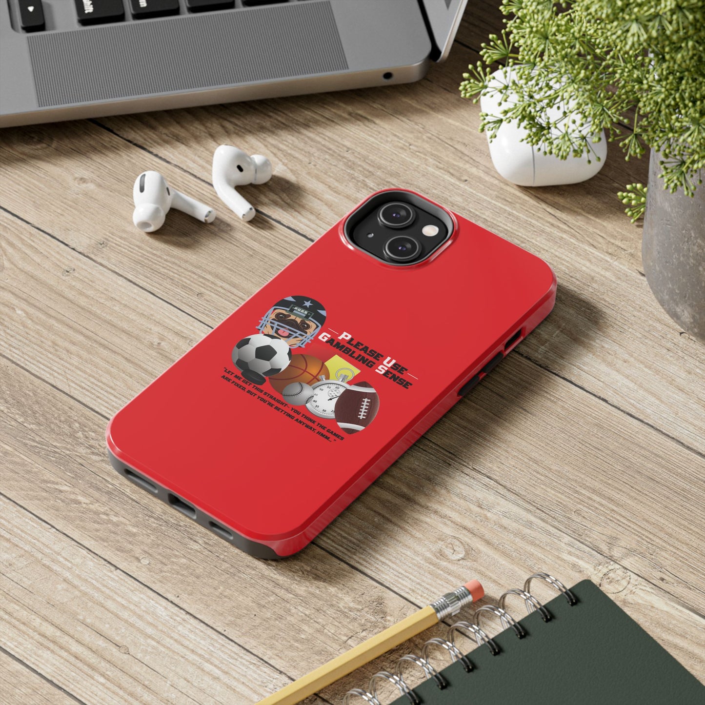 Sports Betting “Games Are Fixed” Helmet Tough Phone Cases