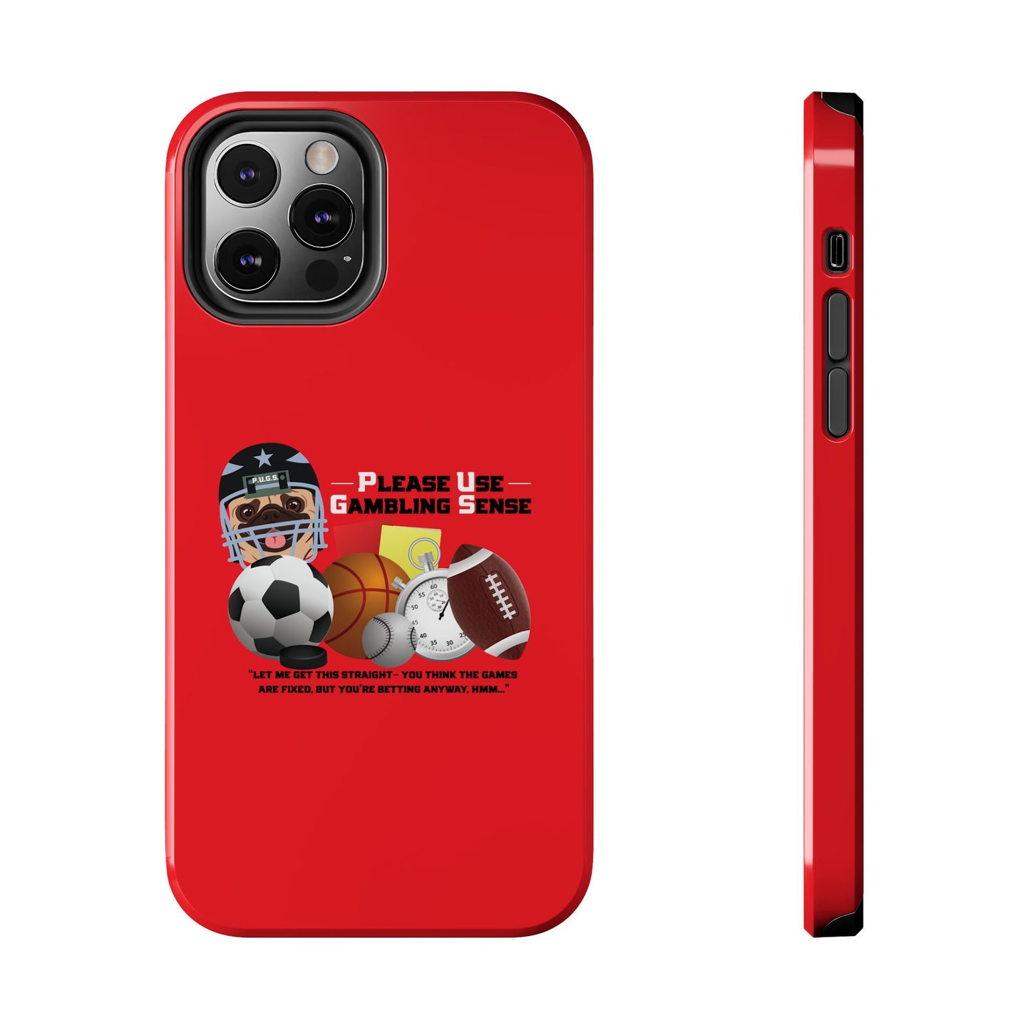 Sports Betting “Games Are Fixed” Helmet Tough Phone Cases