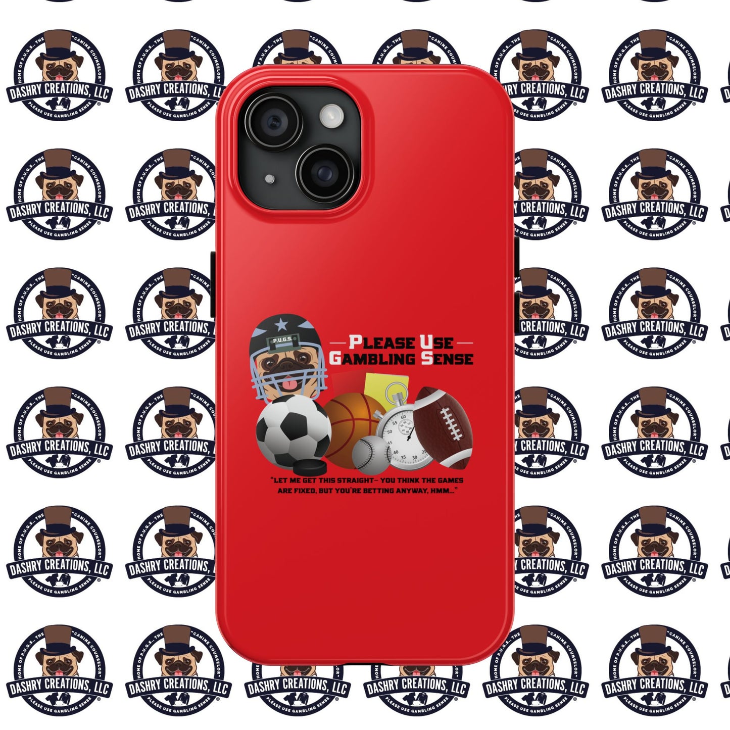 Sports Betting “Games Are Fixed” Helmet Tough Phone Cases