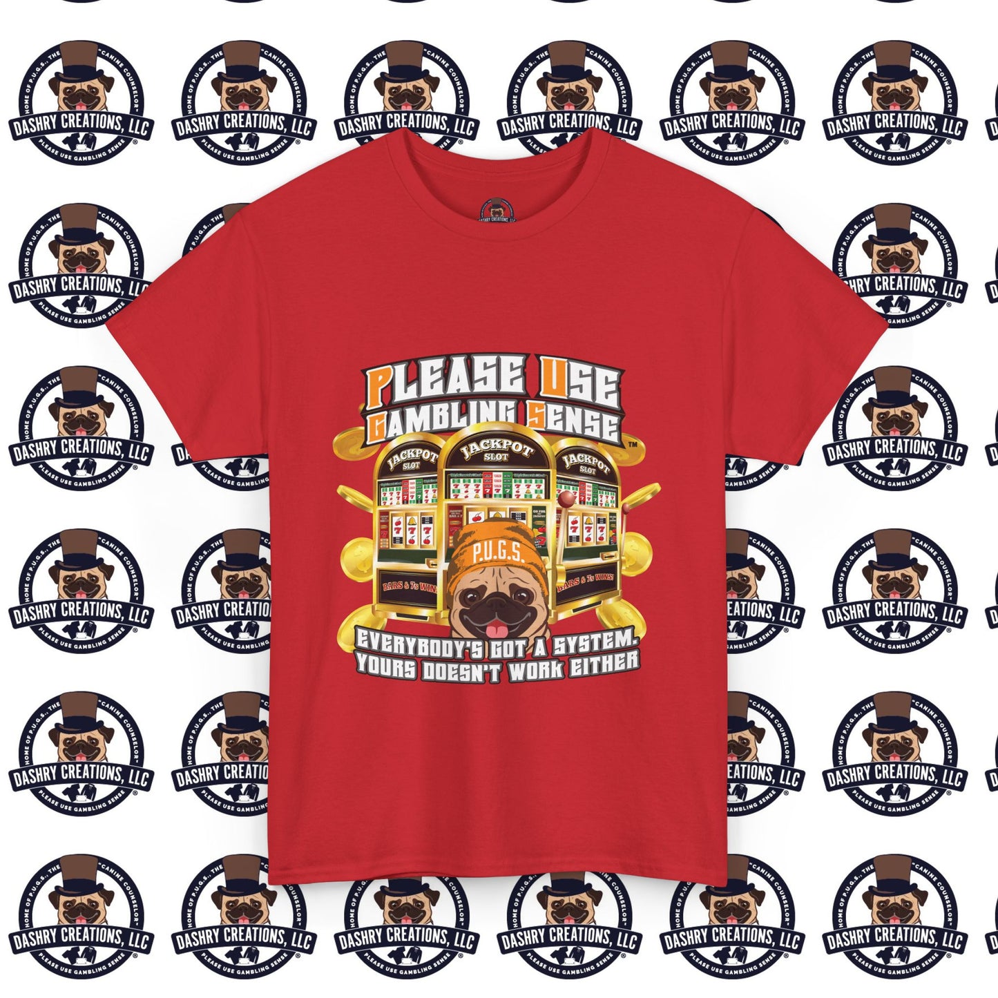 Slots “Everybody’s Got A System” Orange Wool Cap Unisex Heavy Cotton Tee