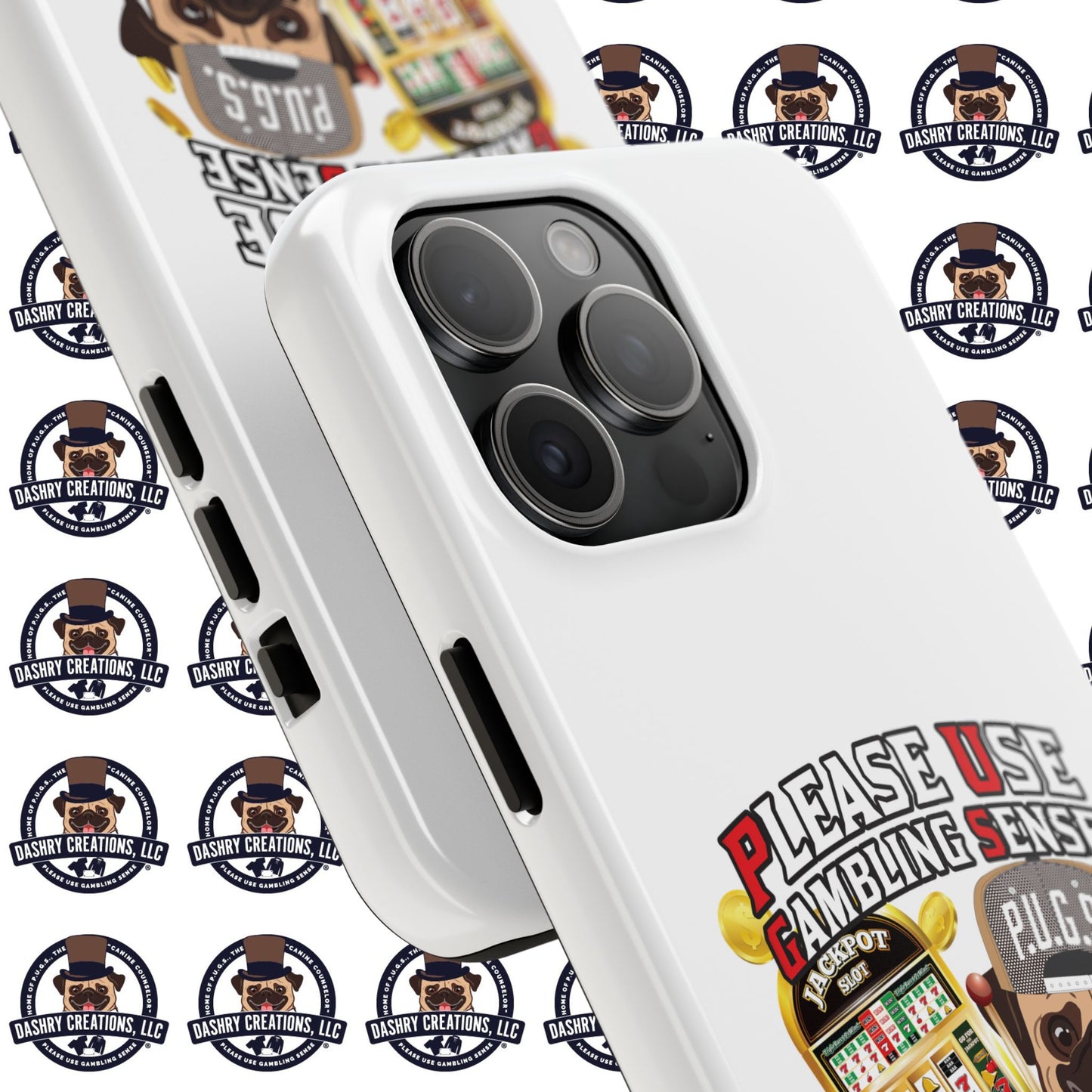 Slots “Everybody’s Got A System” Tan & White Backwards Baseball Cap Tough Phone Cases